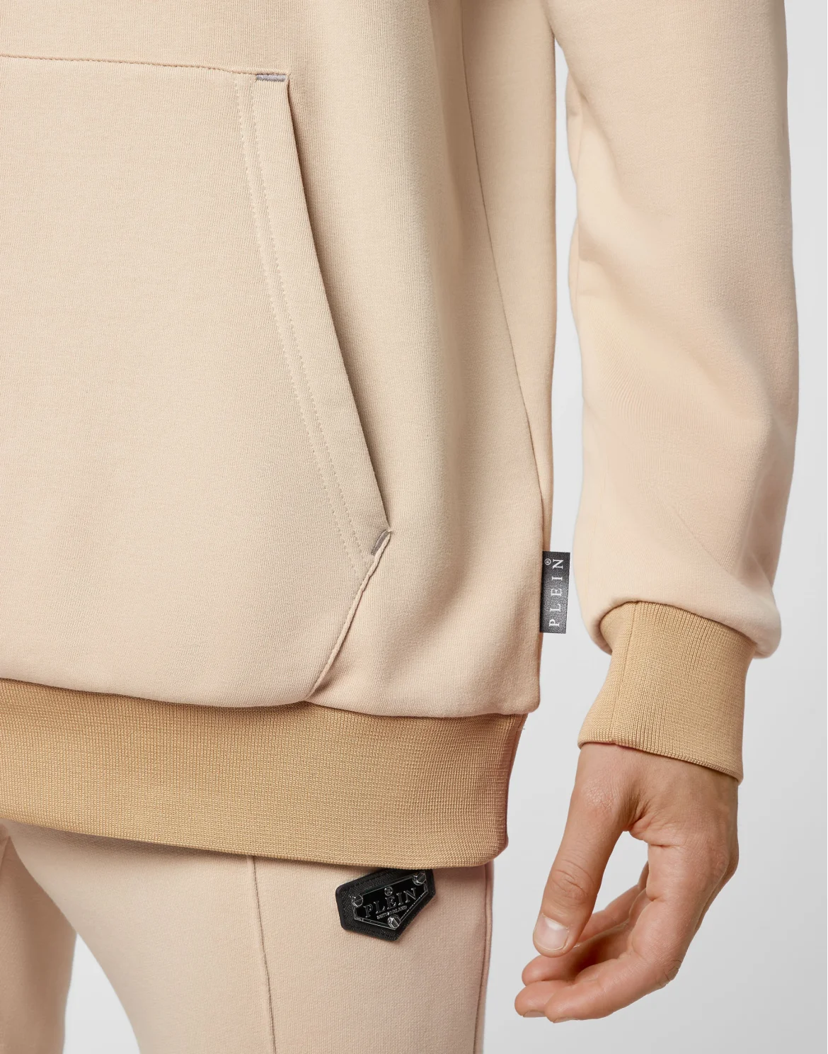 Hoodie sweatshirt Iconic Plein, цвет: Бежевый