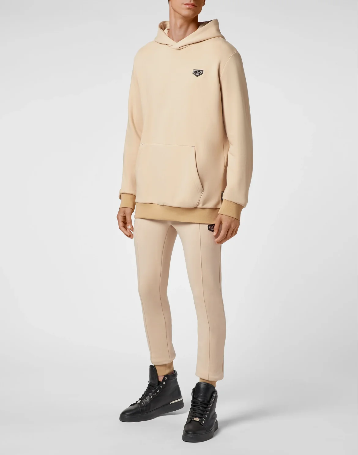 Hoodie sweatshirt Iconic Plein, цвет: Бежевый