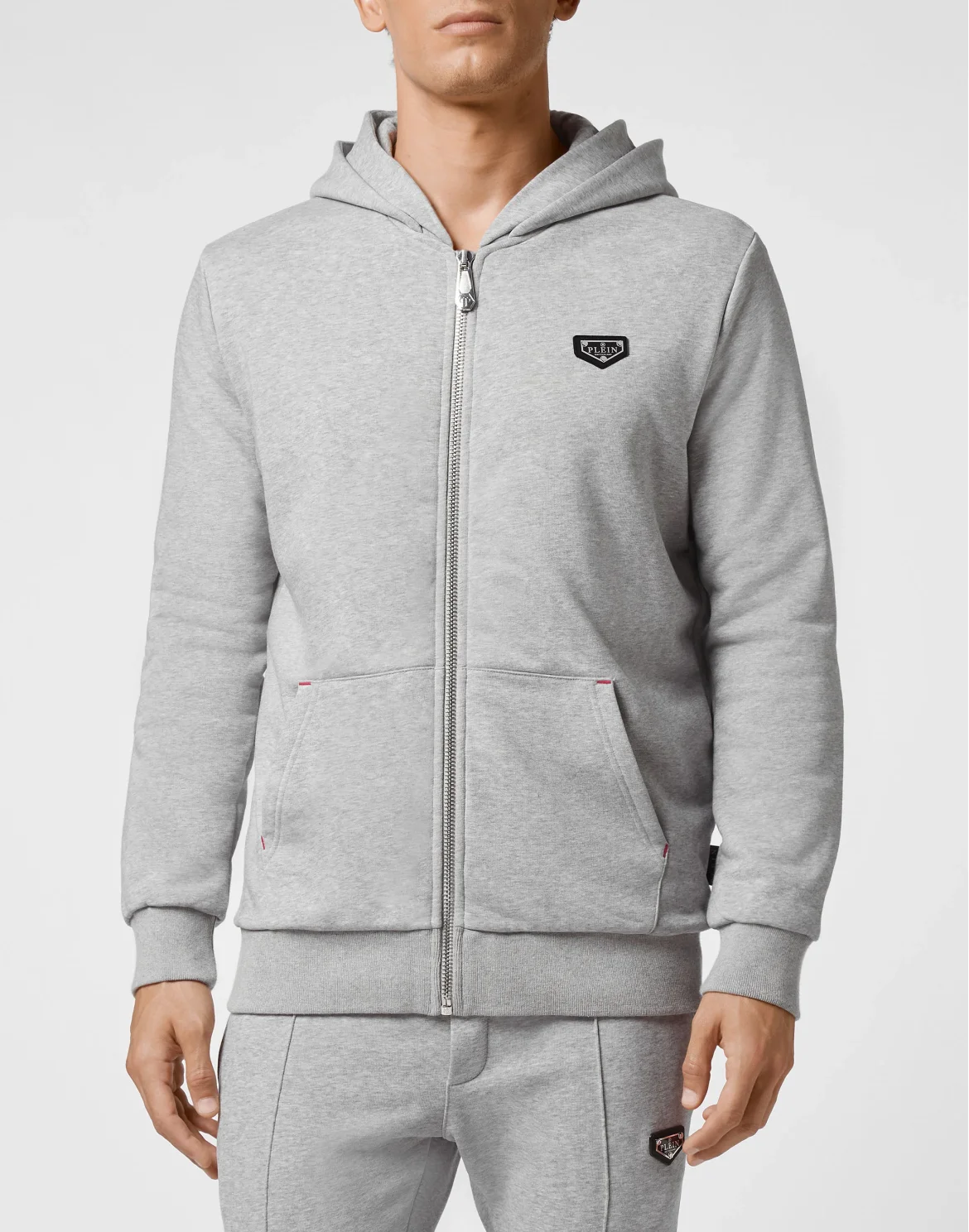 Hoodie Sweatjacket Iconic Plein, цвет: Серый