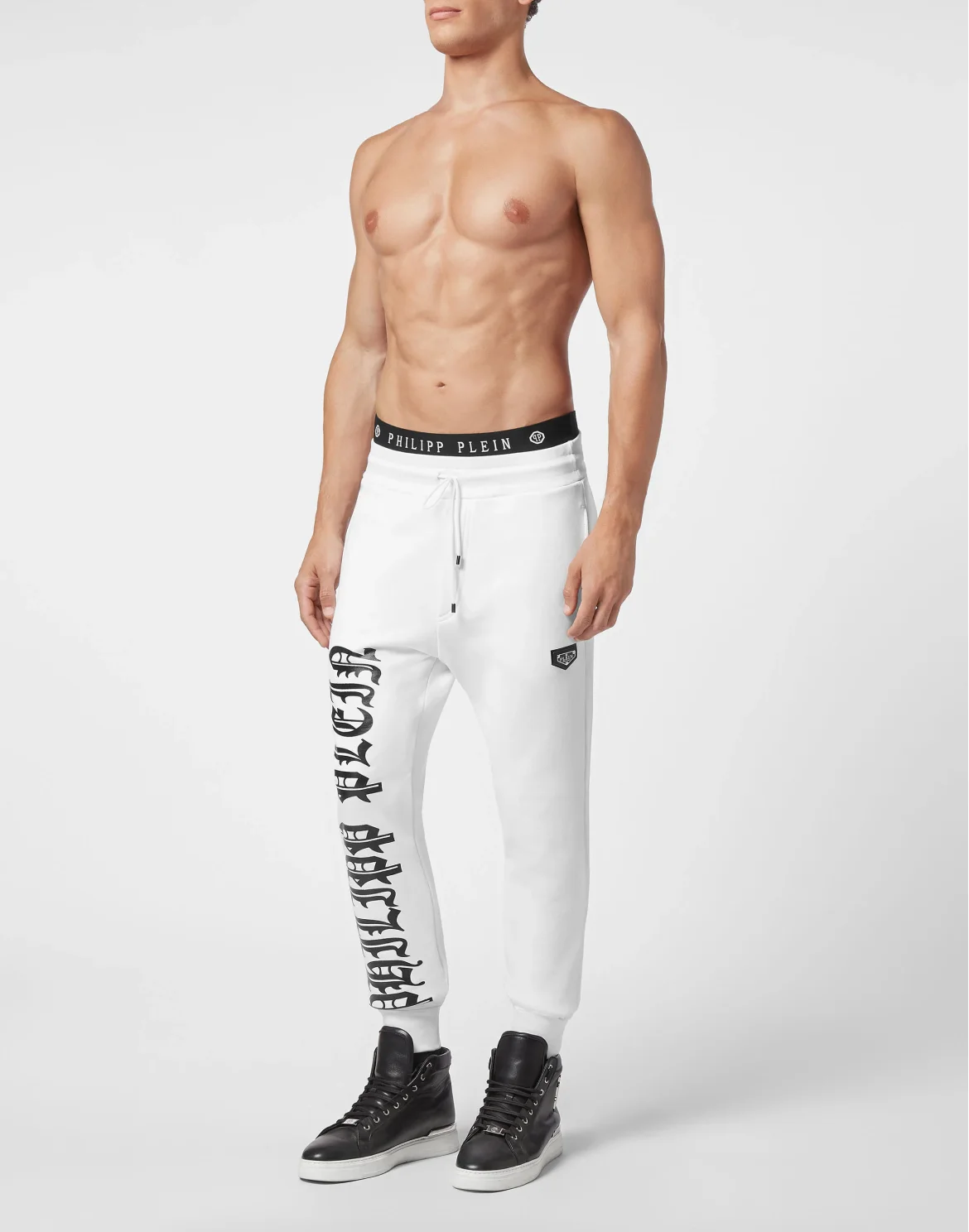 Jogging Trousers print Gothic Plein, цвет: Белый