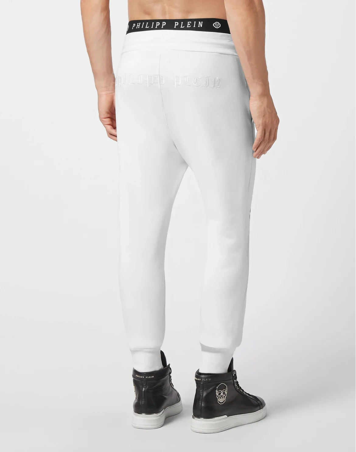 Jogging Trousers print Gothic Plein, цвет: Белый
