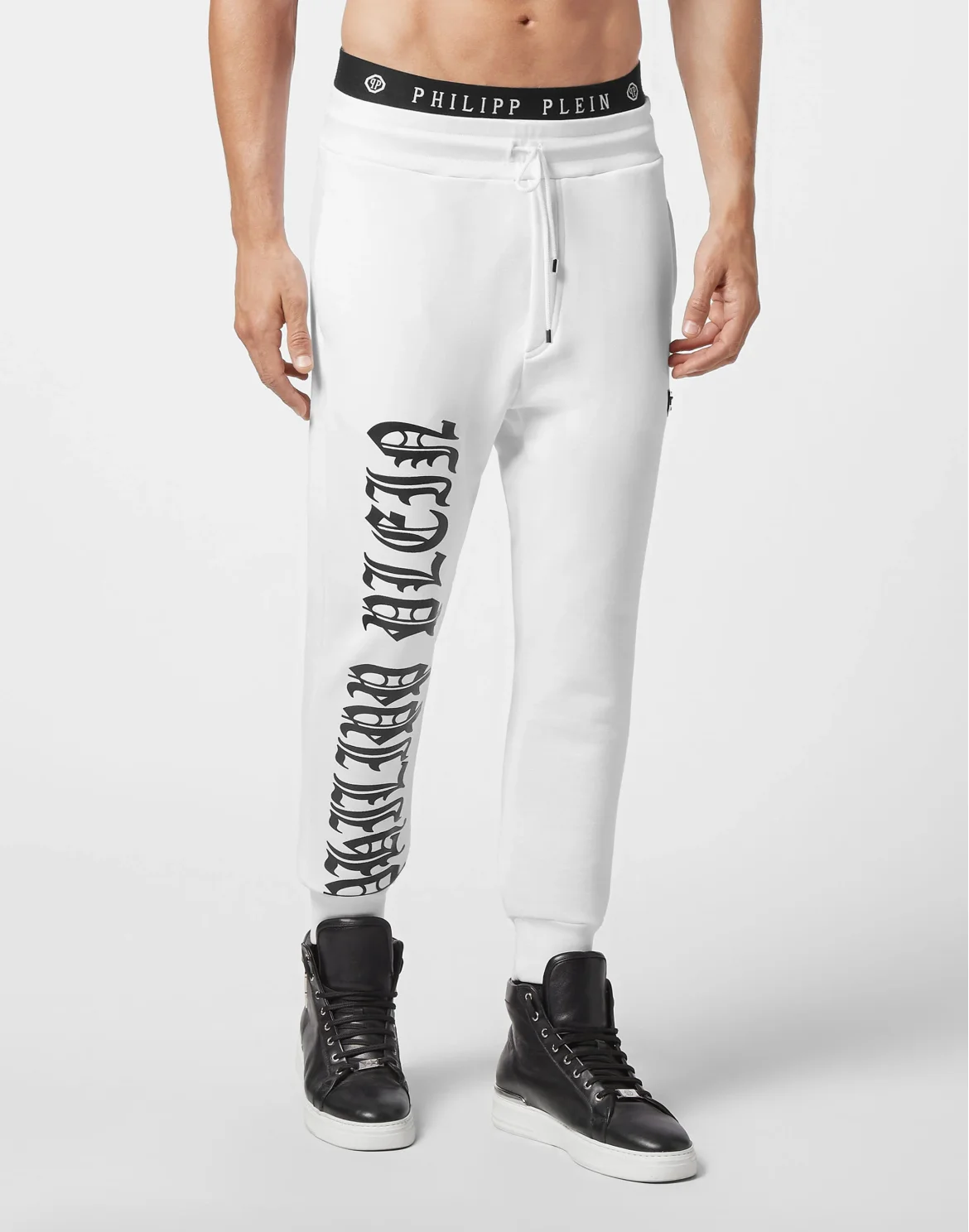 Jogging Trousers print Gothic Plein, цвет: Белый