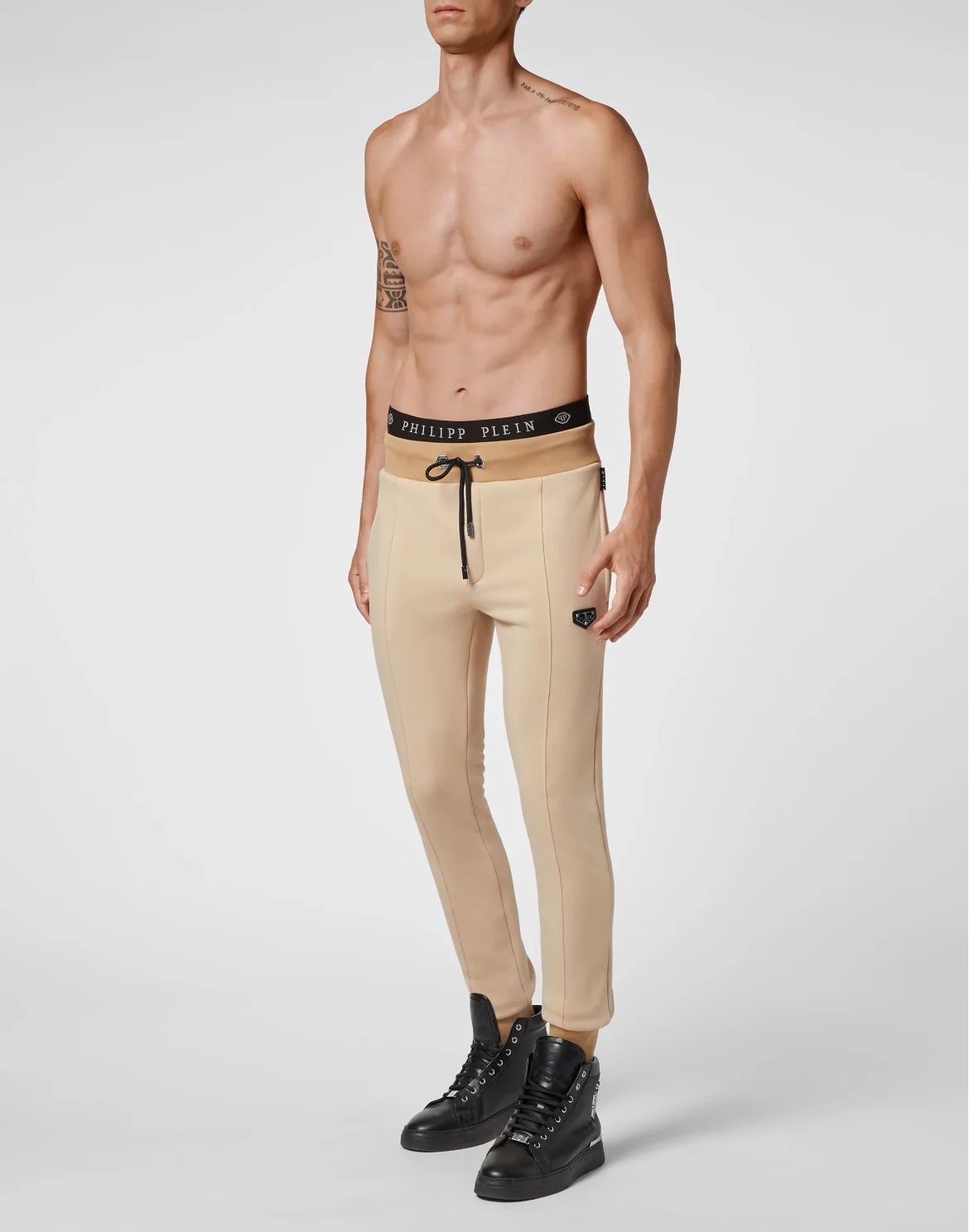 Jogging Trousers Iconic Plein, цвет: Бежевый