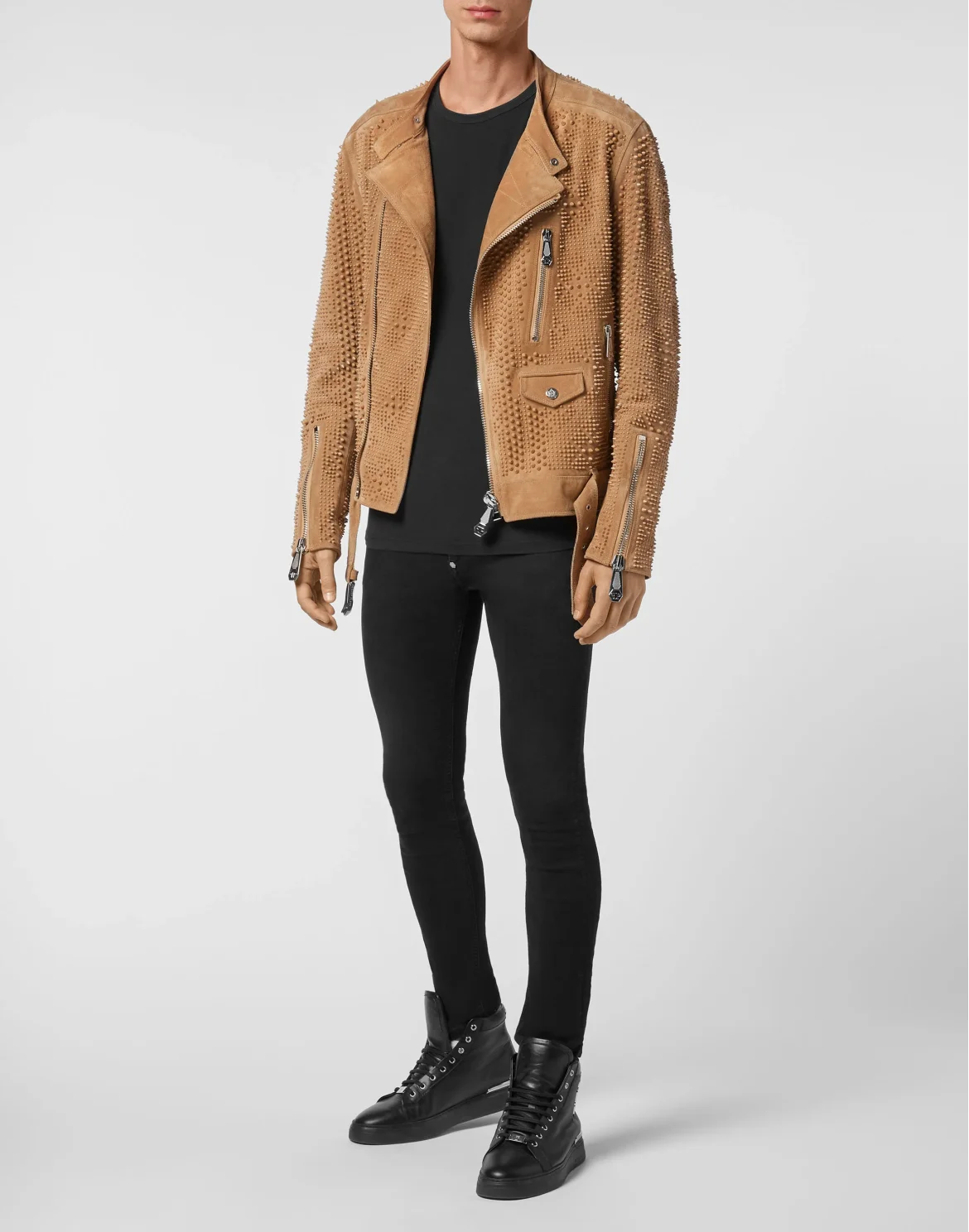 Leather Biker Studs, цвет: Бежевый