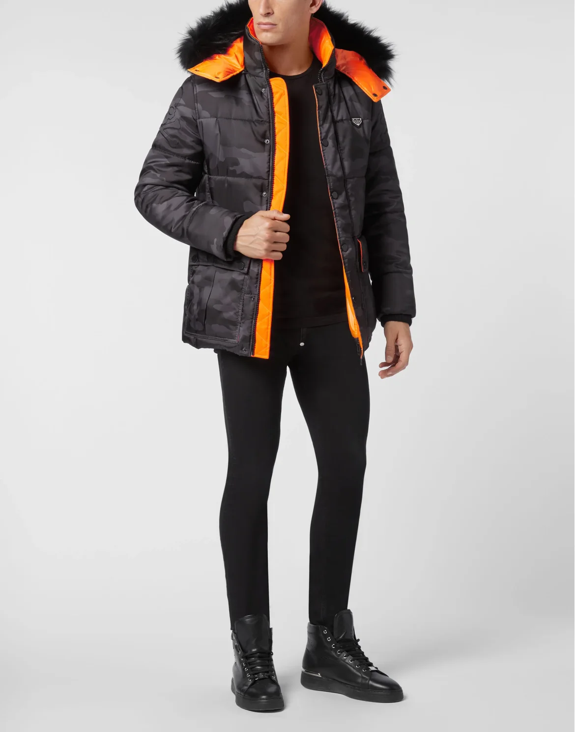 Nylon Jacket Camouflage Luxury, цвет: Черный