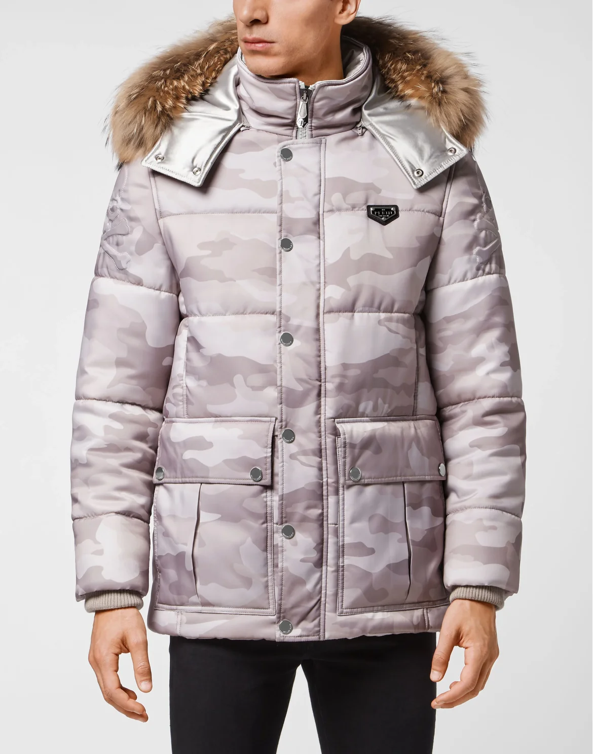 Nylon Jacket Camouflage Luxury, цвет: Бежевый