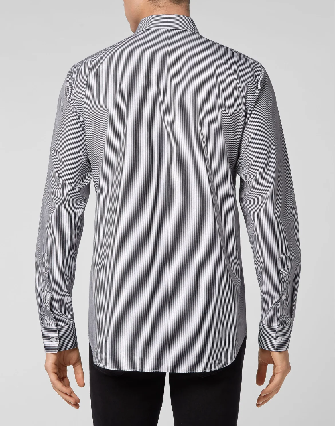 Shirt Playboy Fit Pinstripe Plein, цвет: Черный