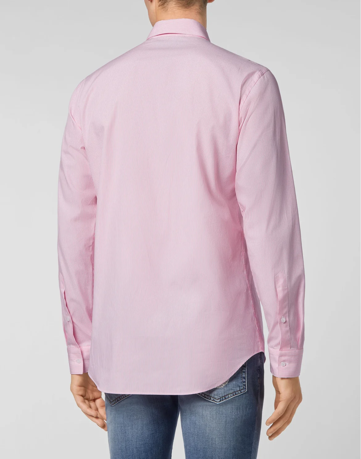 Shirt Playboy Fit Pinstripe Plein, цвет: Розовый