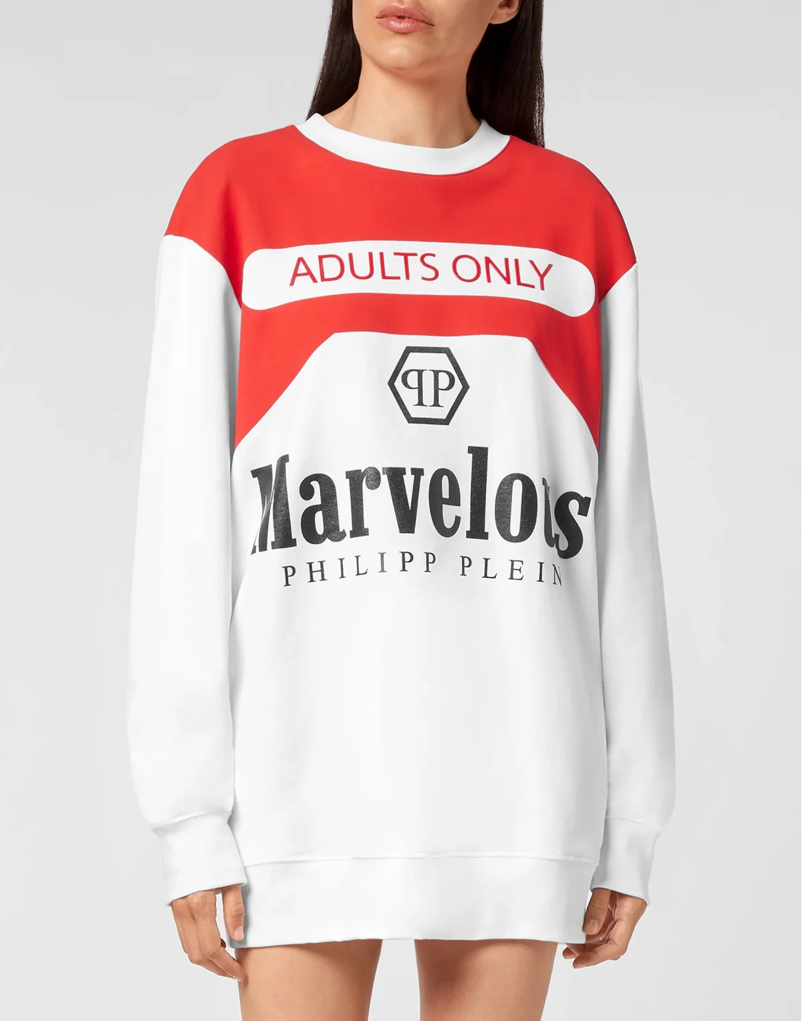 Sweatshirt LS print Marvelous, цвет: Белый