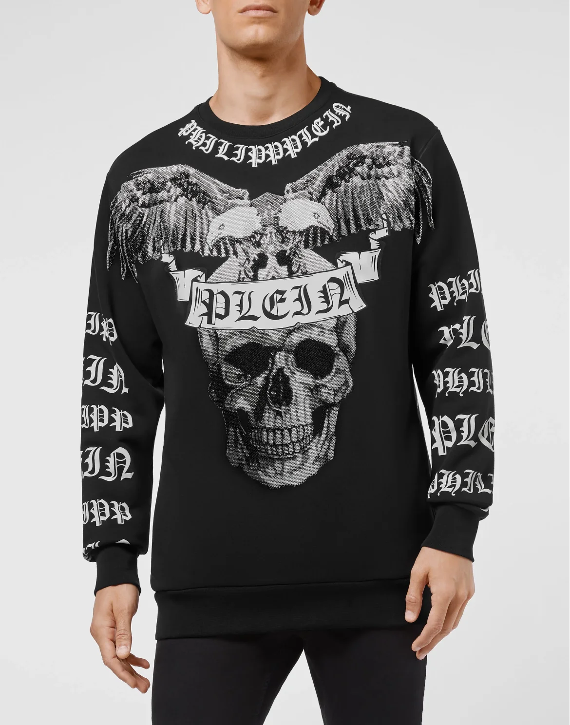 Sweatshirt LS stones Eagles, цвет: Черный