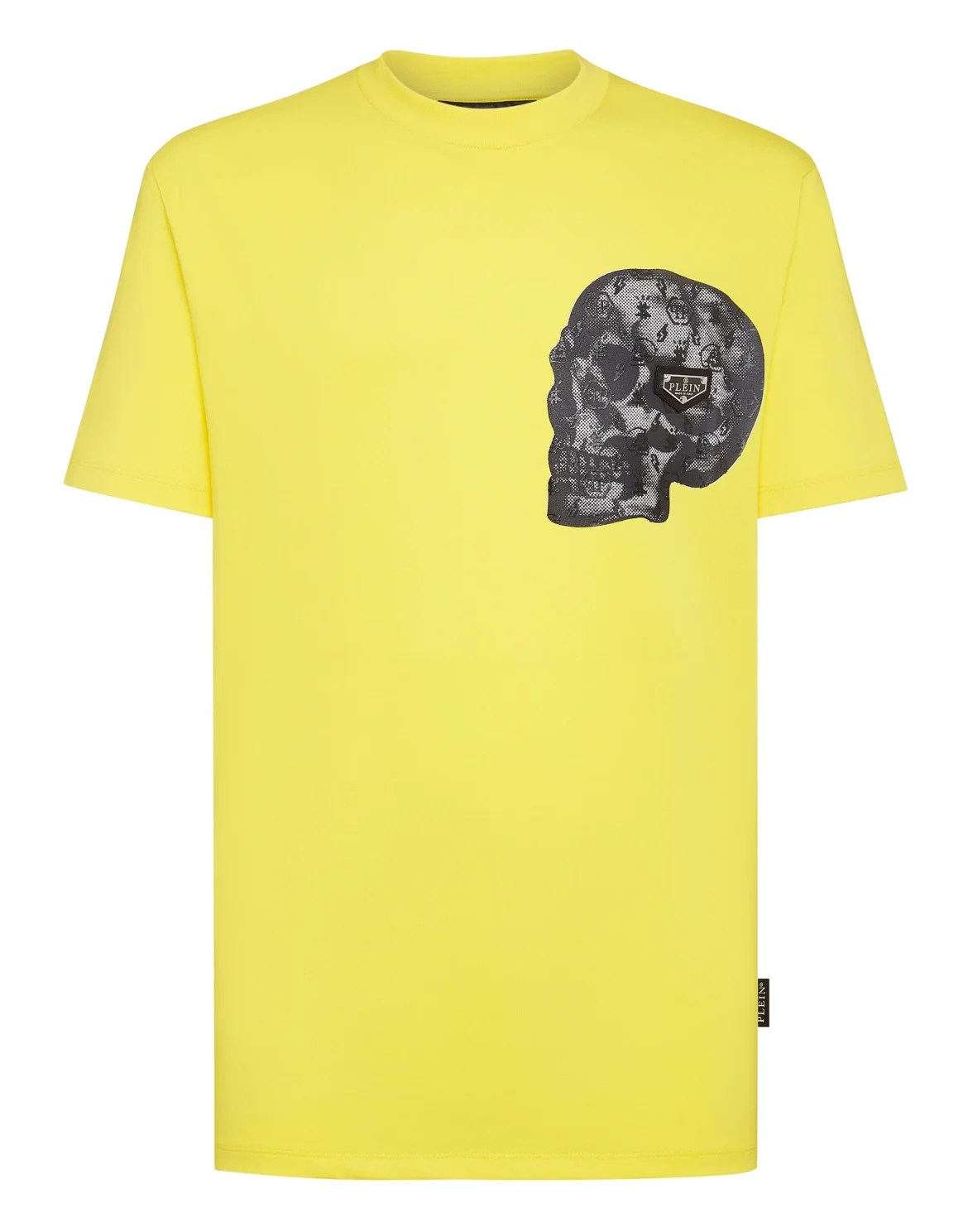 T-shirt Round Neck SS print Skull, цвет: Желтый