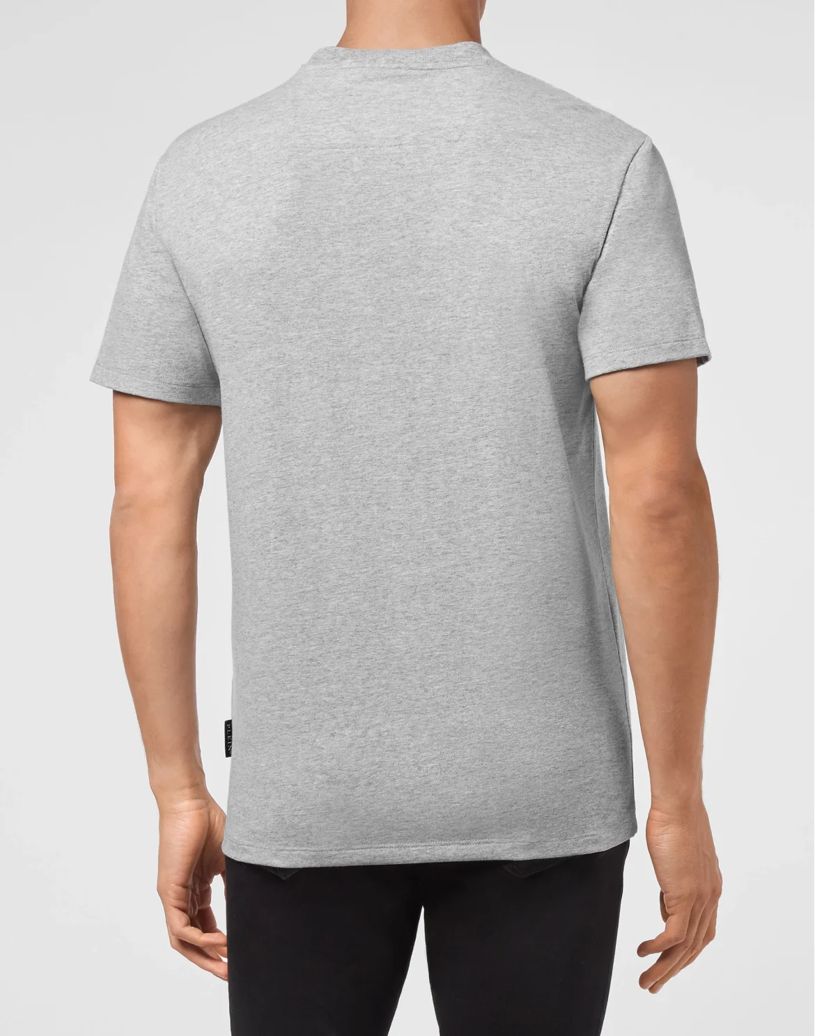 T-shirt Round Neck SS print Skull, цвет: Серый
