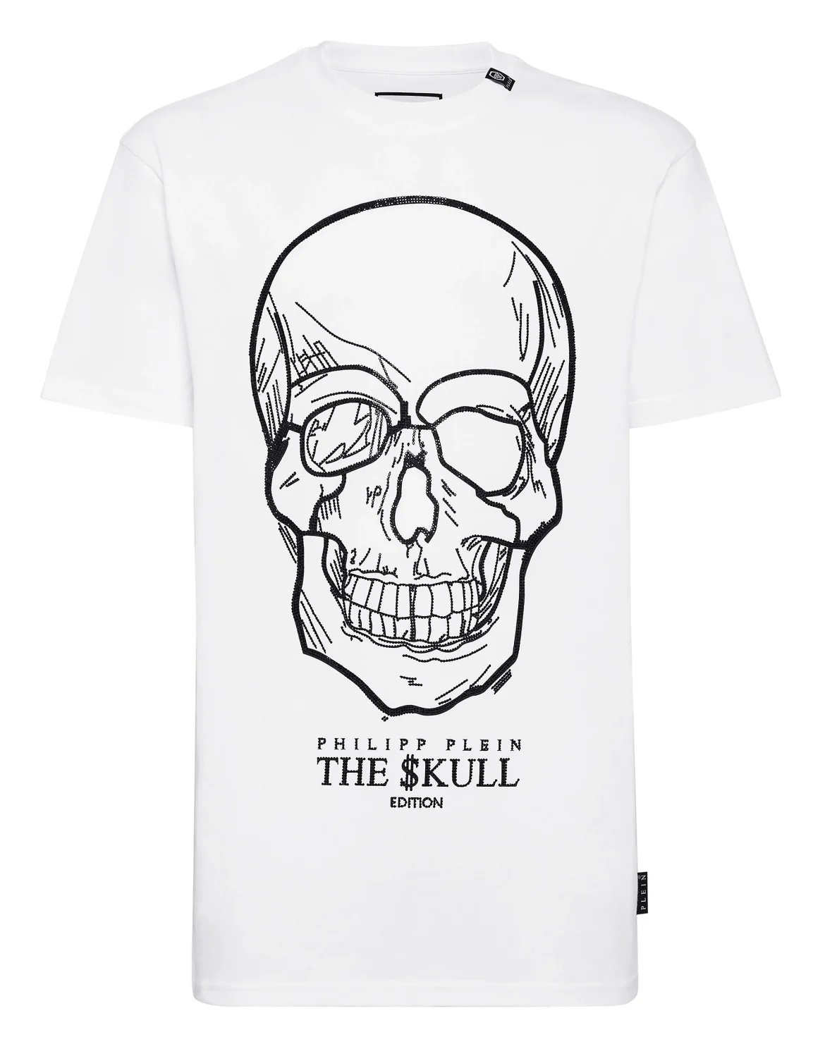 T-shirt Round Neck SS stones Skull, цвет: Белый