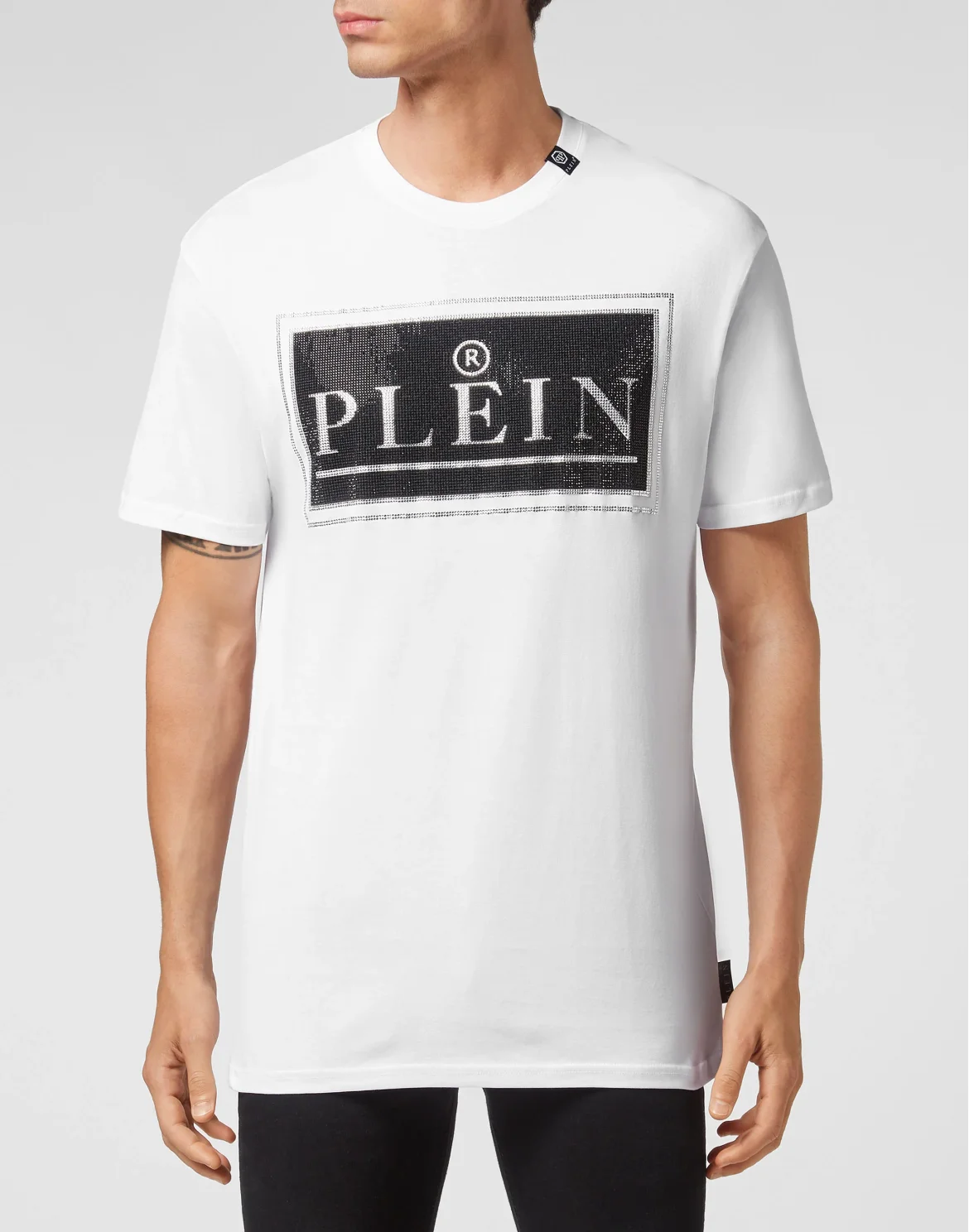 T-shirt Round Neck SS stones Philipp Plein TM, цвет: Белый