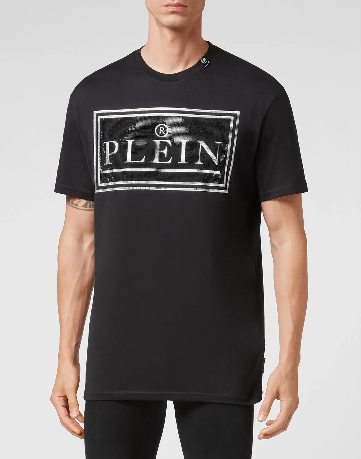 T-shirt Round Neck SS stones Philipp Plein TM, цвет: Черный
