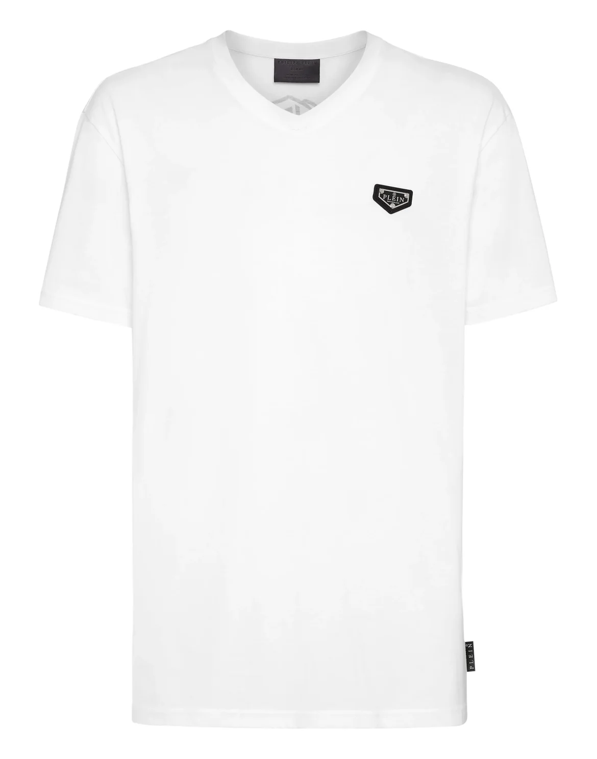 T-shirt V-Neck SS stones Philipp Plein No Limit$, цвет: Белый
