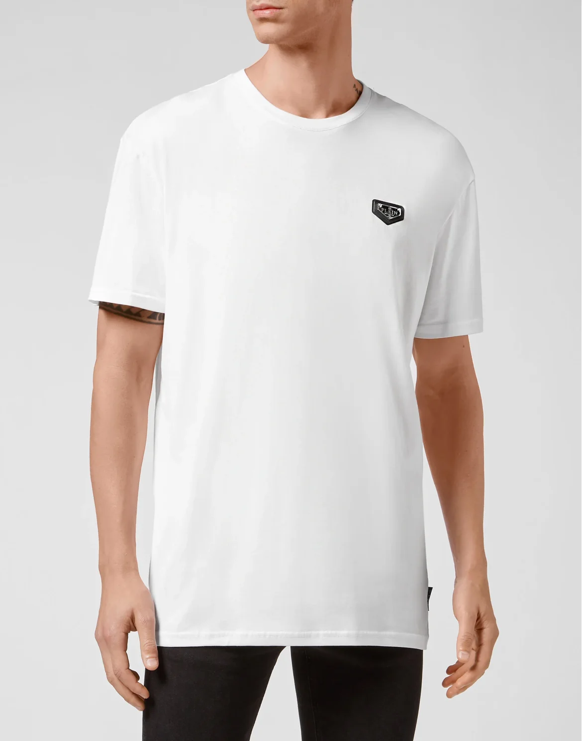 T-shirt Round Neck SS stones Hexagon, цвет: Белый