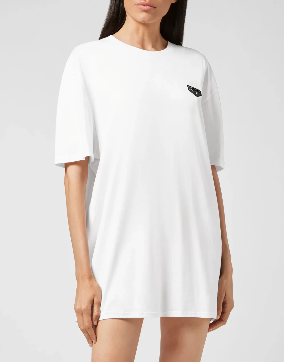 T-shirt Round Neck SS stones Hexagon, цвет: Белый