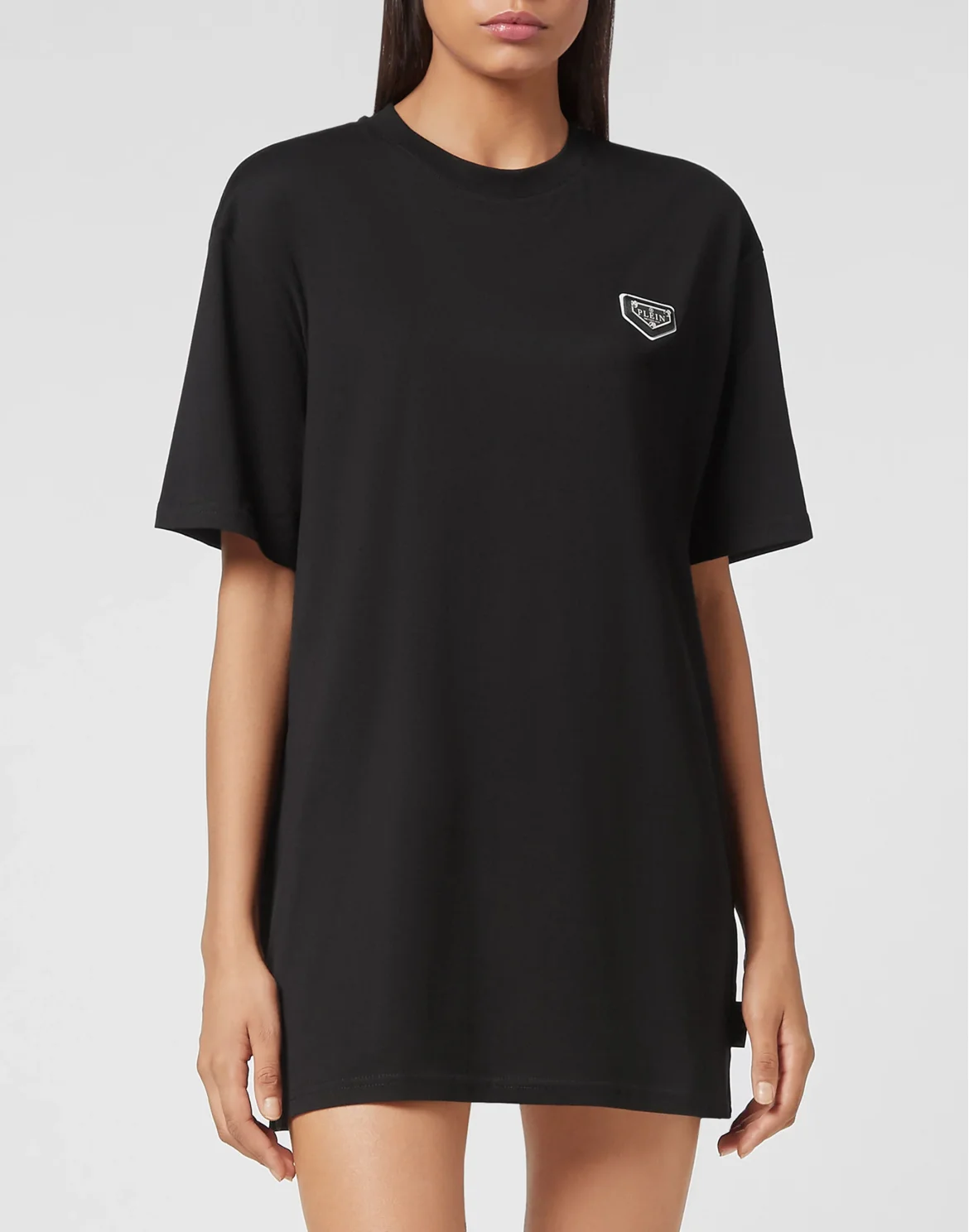 T-shirt Round Neck SS stones Hexagon, цвет: Черный