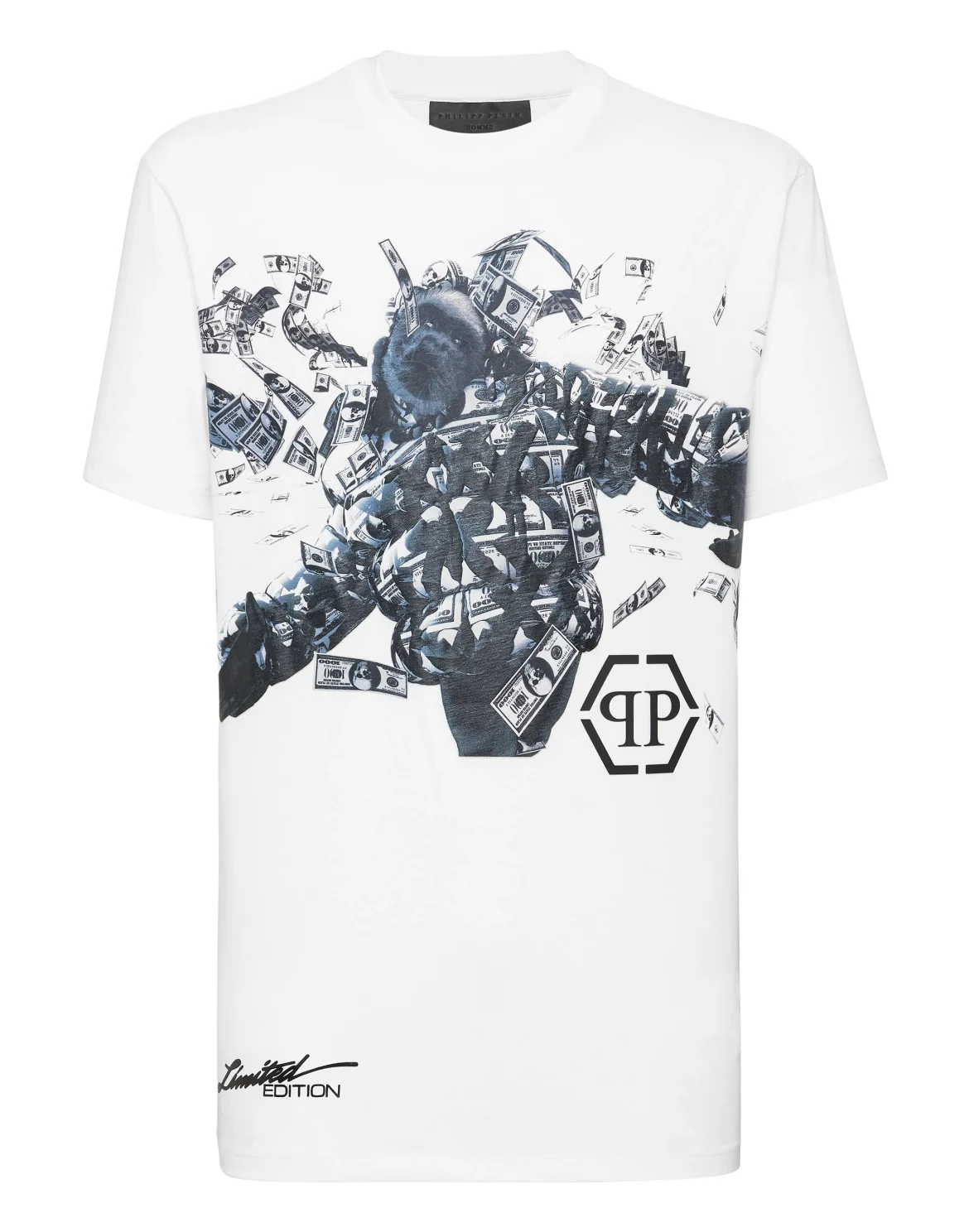 T-shirt Round Neck SS PP Dollar, цвет: Белый