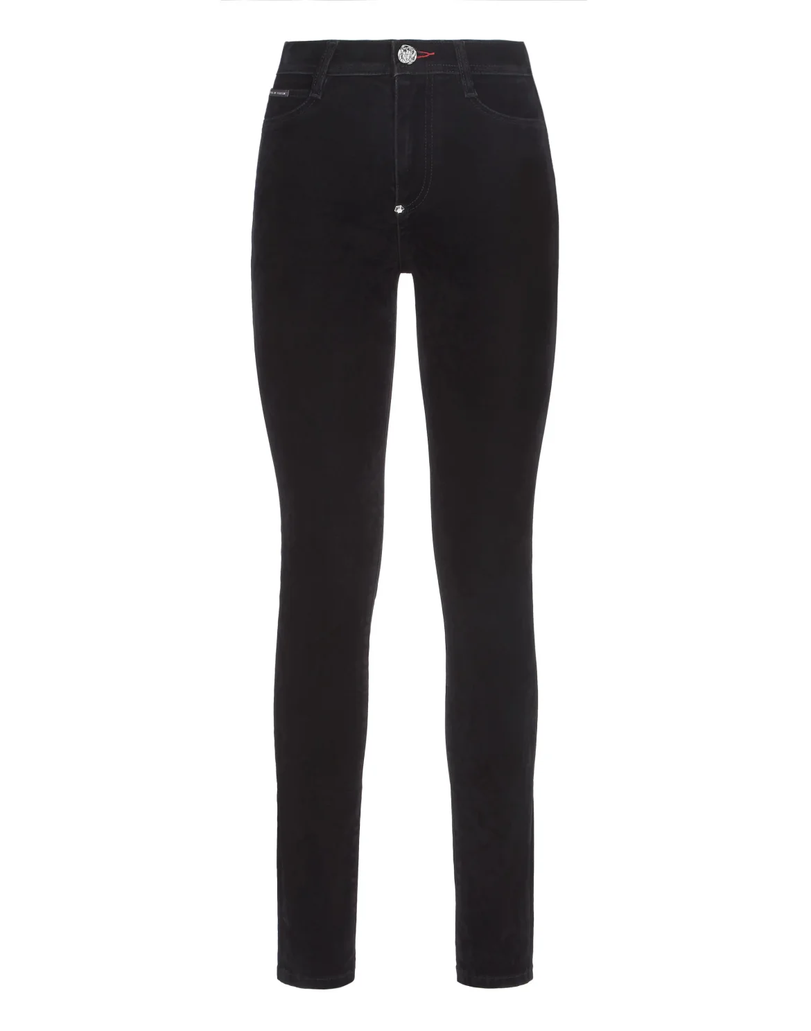 Denim High Waist Jegging Iconic Plein, цвет: Черный