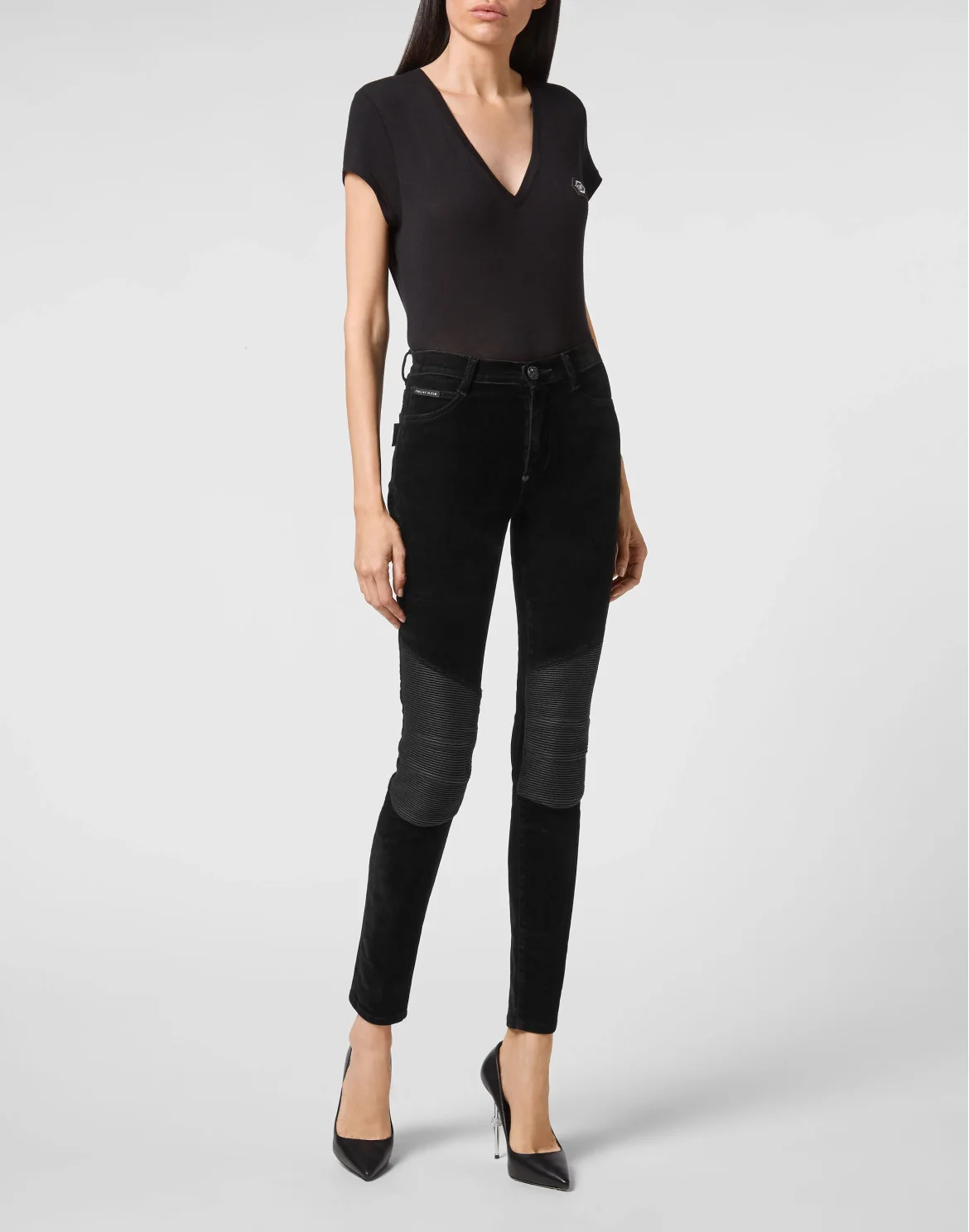Denim High Waist Jegging, цвет: Черный