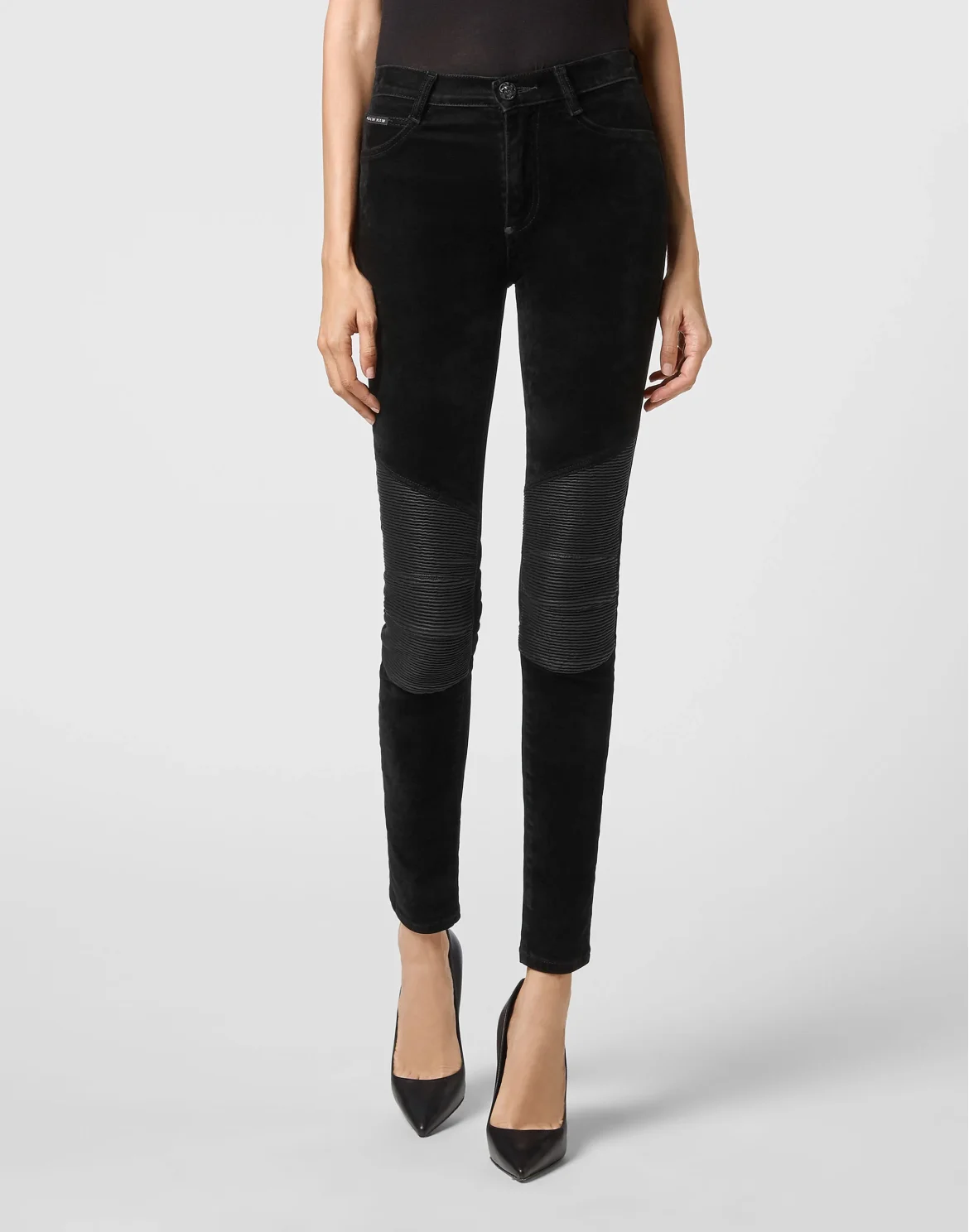 Denim High Waist Jegging, цвет: Черный