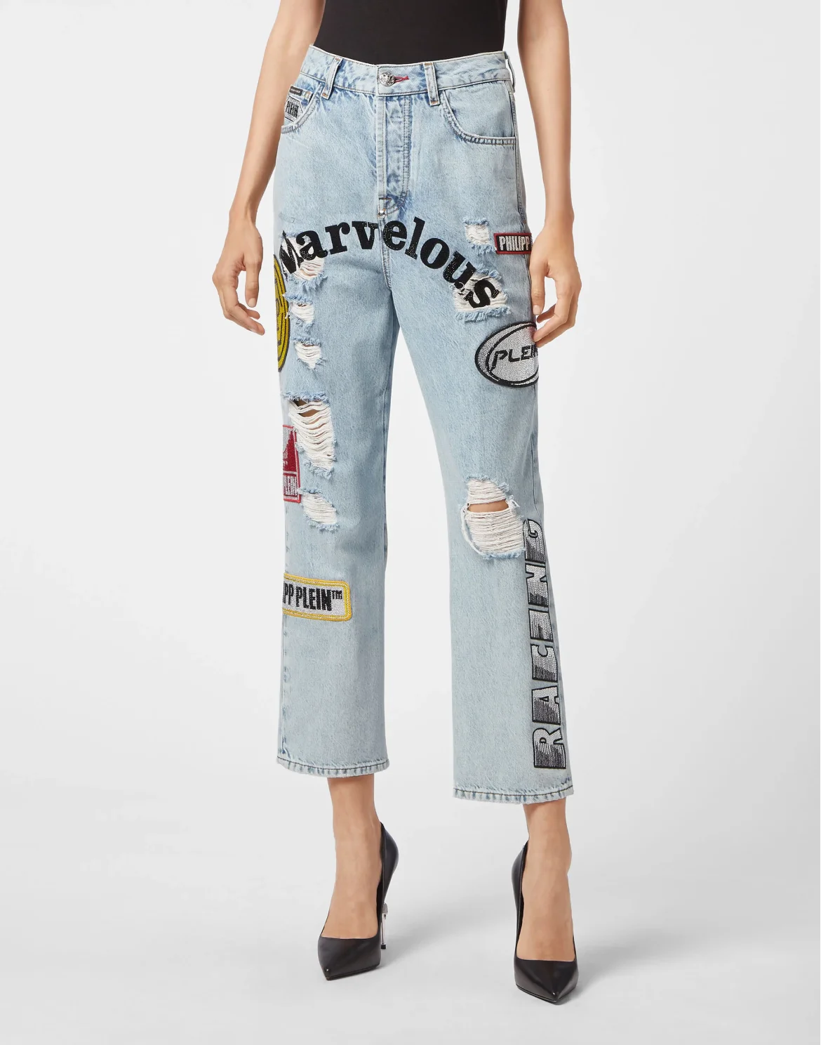 Denim Loose Fit stones Marvelous, цвет: Голубой