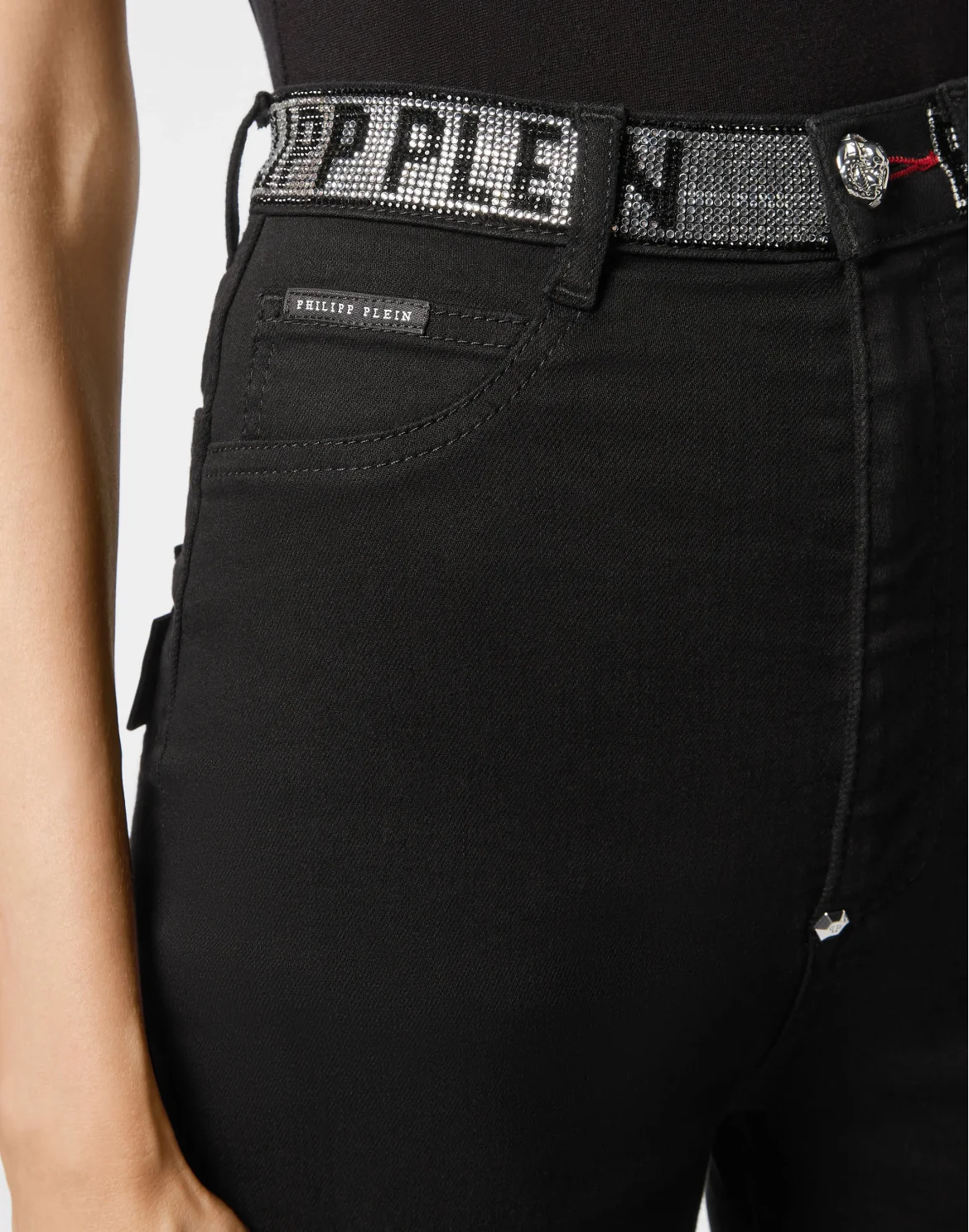 Denim Super High Waist Jegging Philipp Plein TM, цвет: Черный