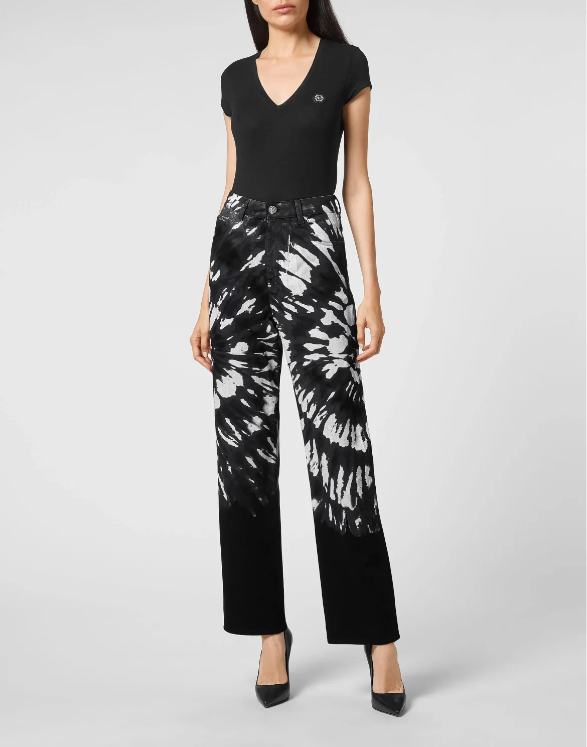 Denim Super Loose Fit Tie dye, цвет: Черный