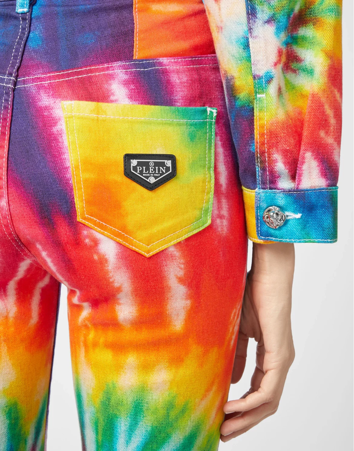 Denim Super High Waist Jegging Tie dye, цвет: Мультиколор