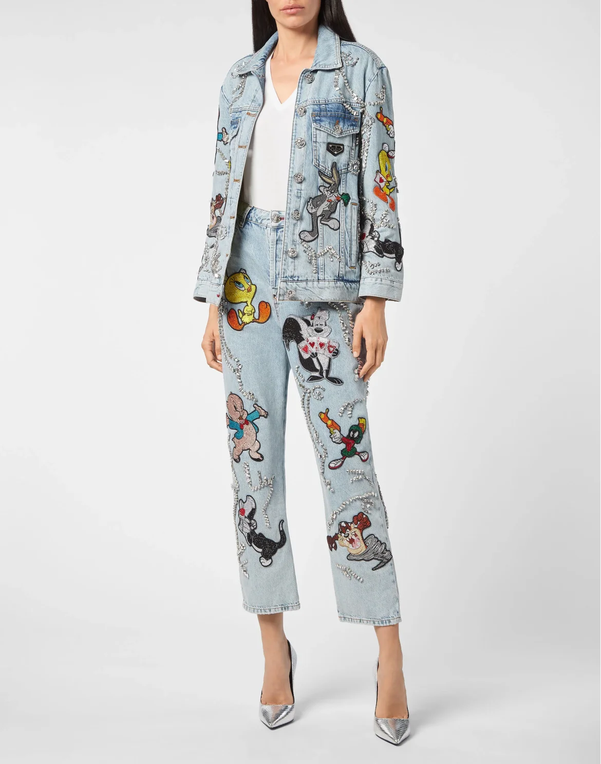 Denim Loose Fit Looney Tunes, цвет: Голубой