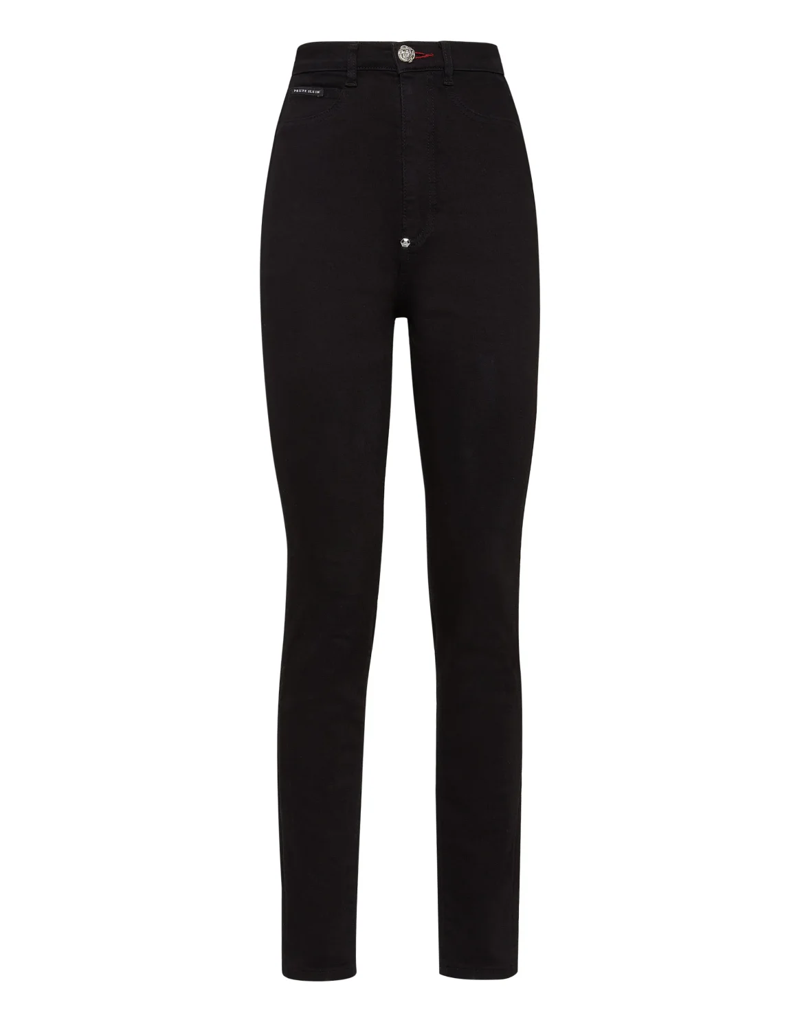 Denim Super High Waist Jegging Iconic Plein, цвет: Черный