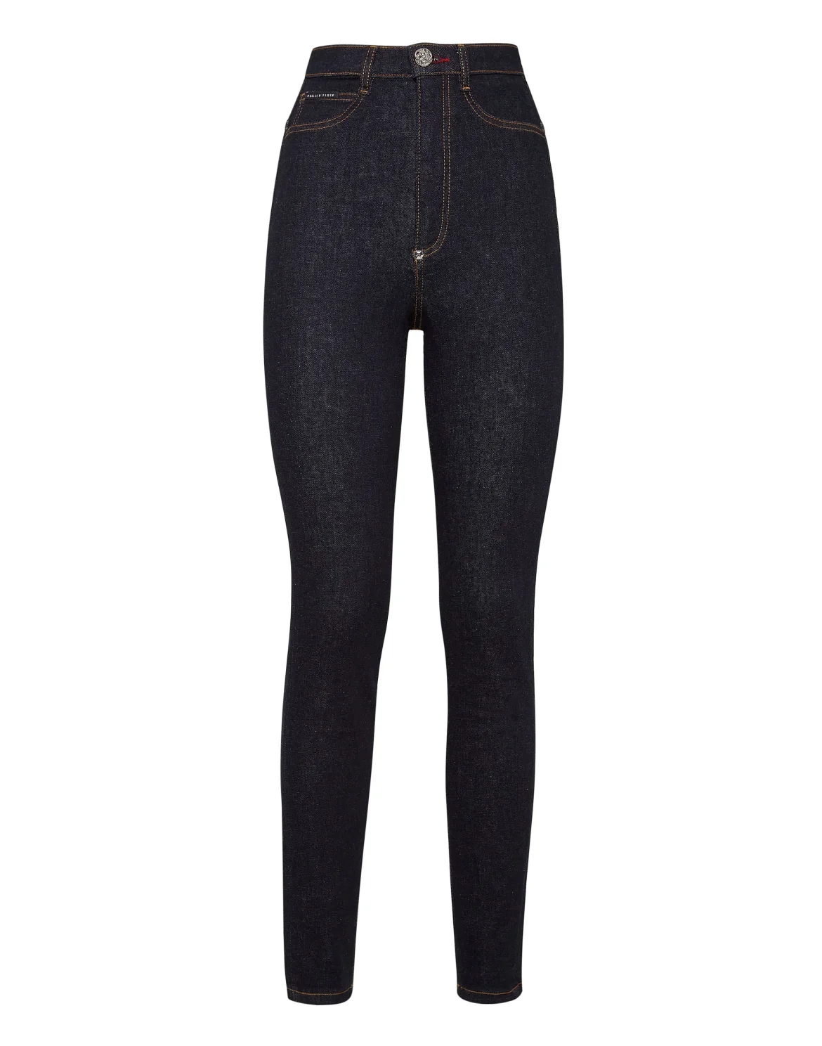 Denim Super High Waist Jegging Iconic Plein, цвет: Синий