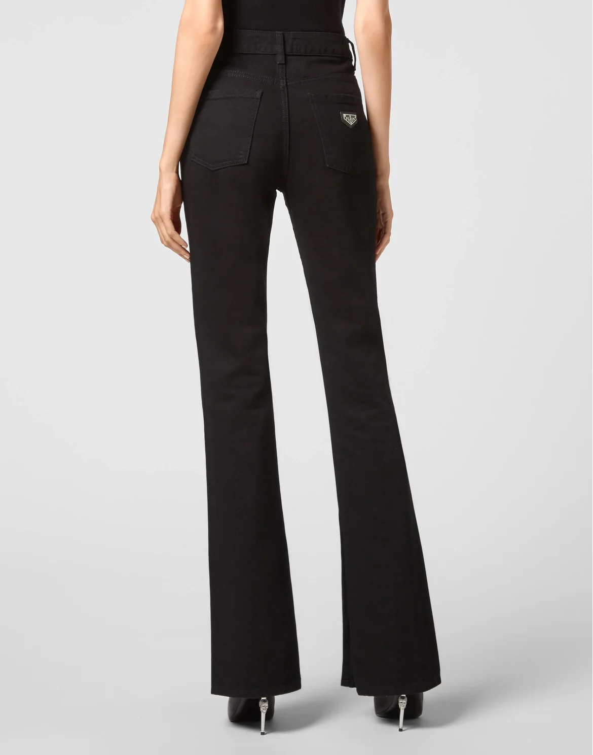 Denim Flare Fit Iconic Plein, цвет: Черный