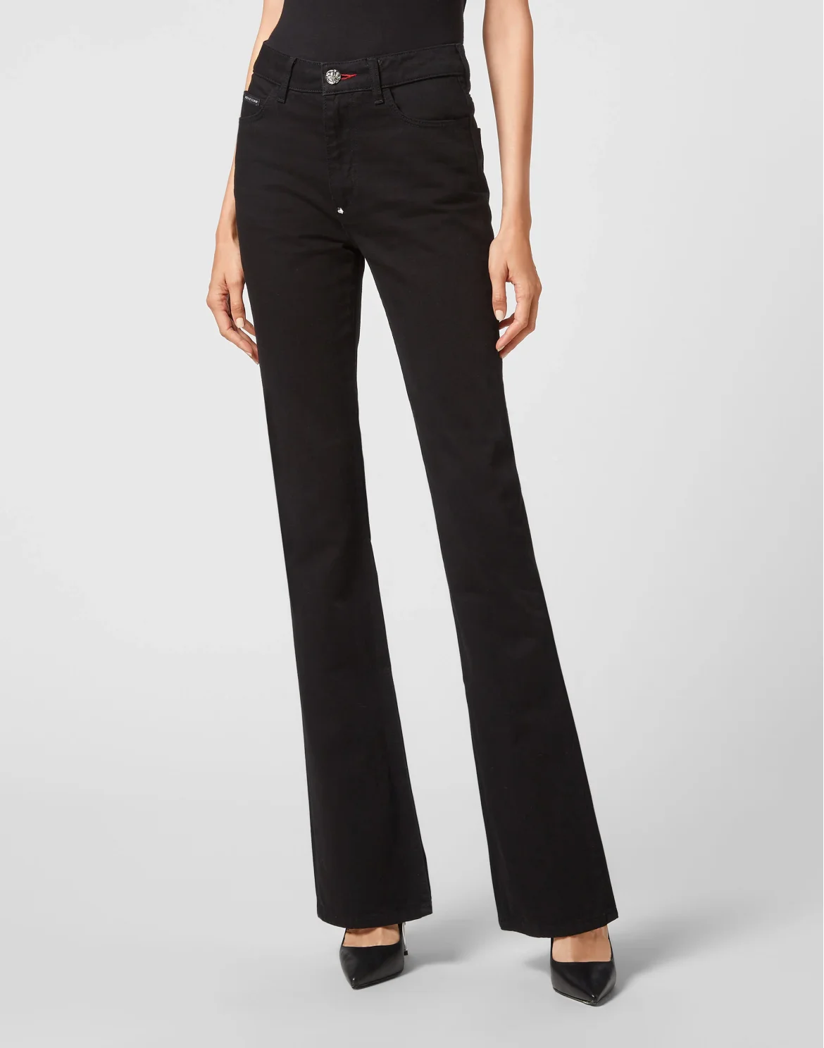 Denim Flare Fit Iconic Plein, цвет: Черный