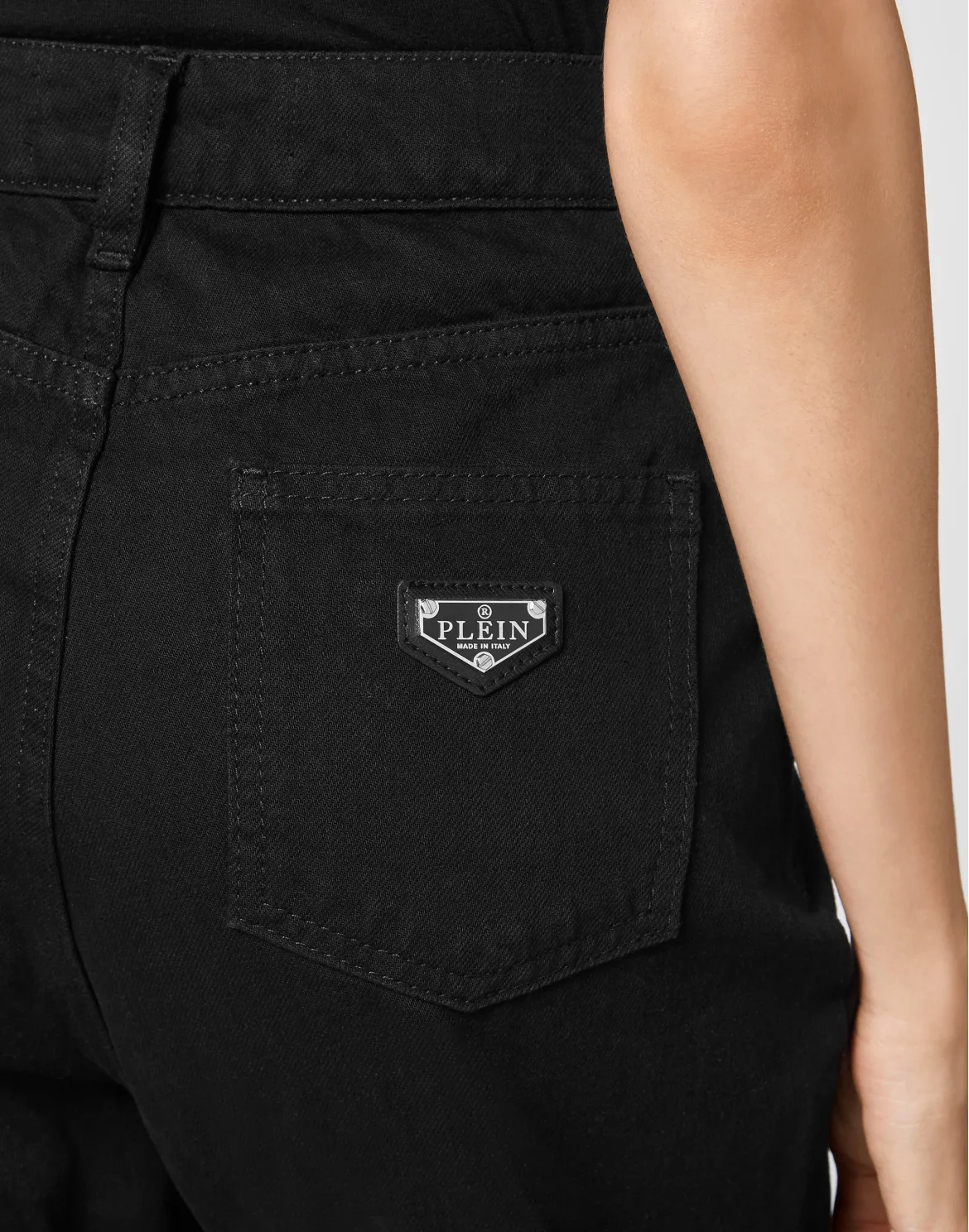 Denim Loose Fit Iconic Plein, цвет: Черный