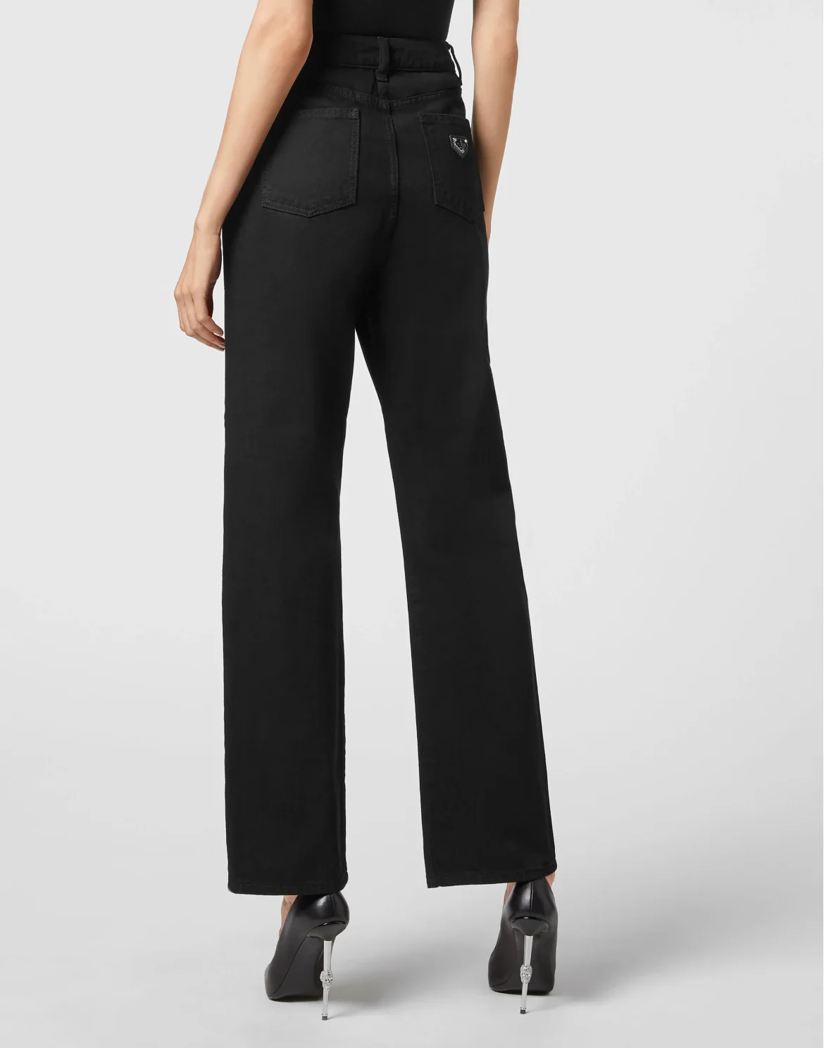 Denim Loose Fit Iconic Plein, цвет: Черный