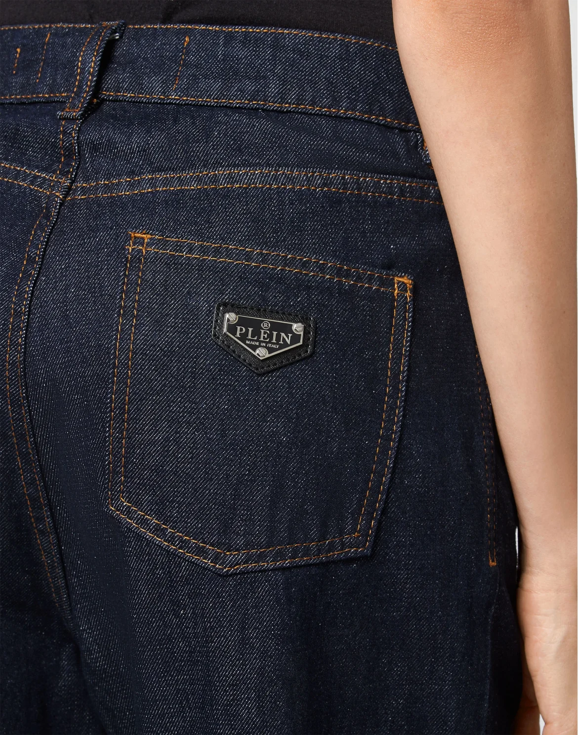 Denim Loose Fit Iconic Plein, цвет: Синий