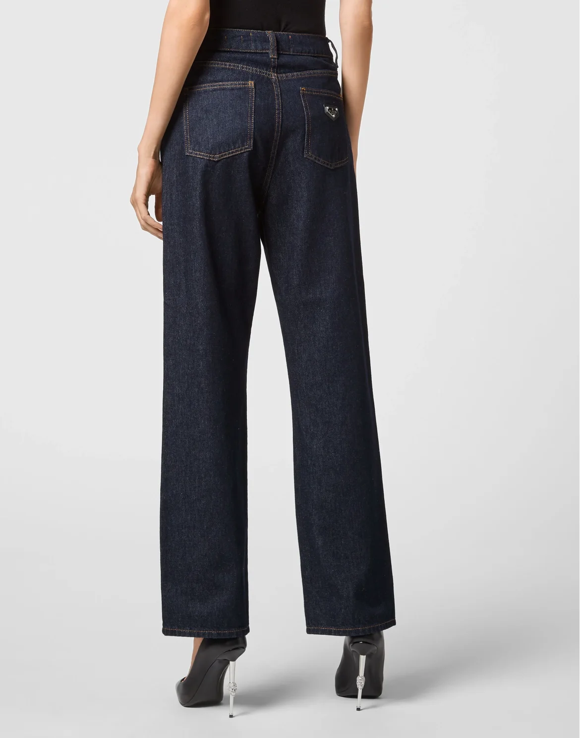Denim Loose Fit Iconic Plein, цвет: Синий