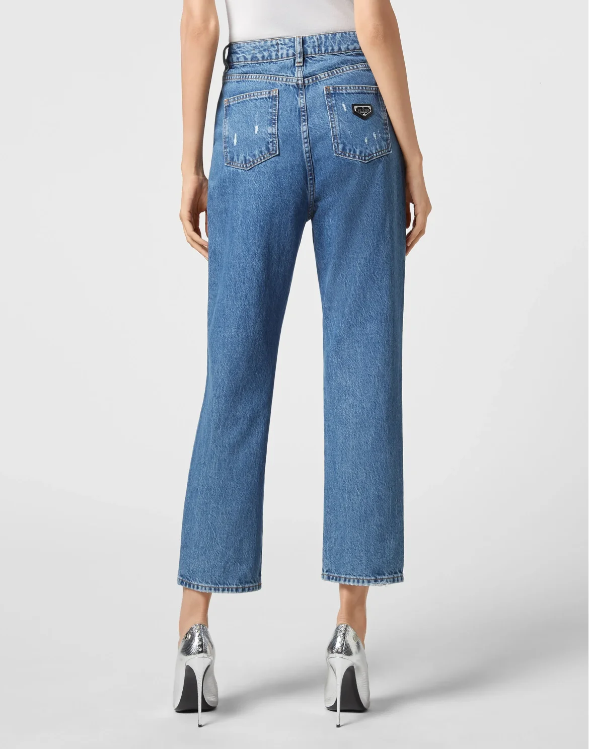 Denim Loose Fit Jet Destroyed, цвет: Синий