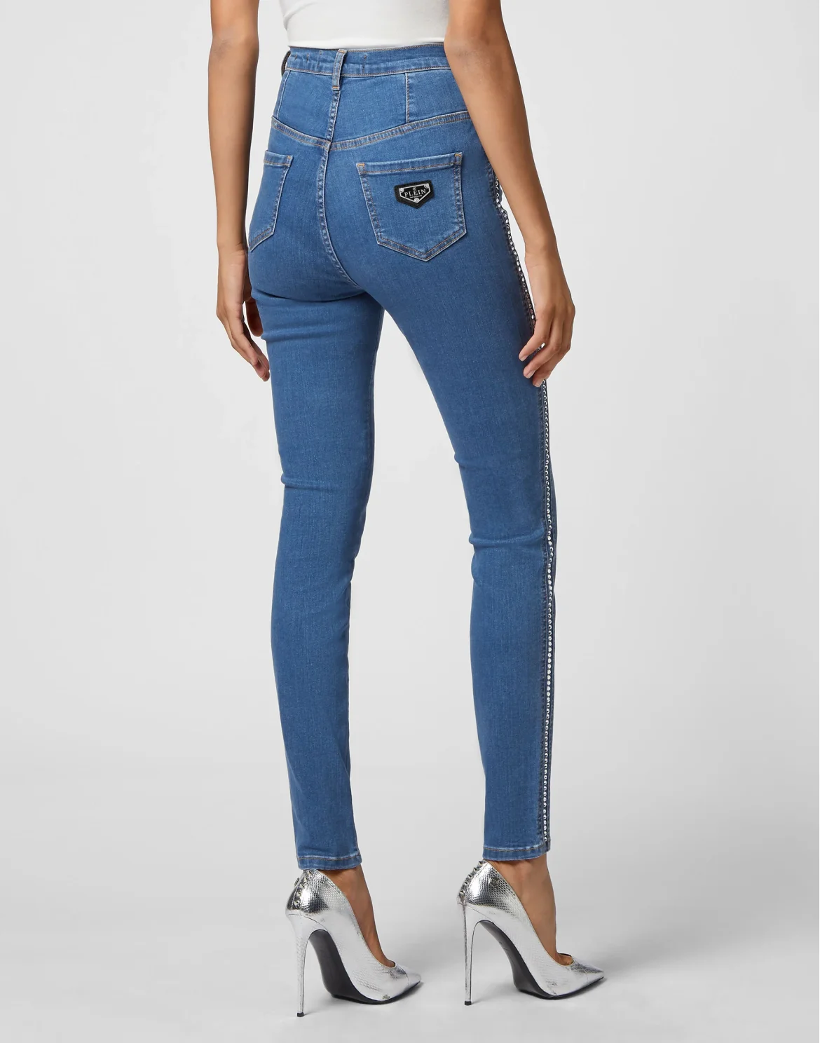 Denim Super High Waist Jegging Crystal Crystal, цвет: Синий