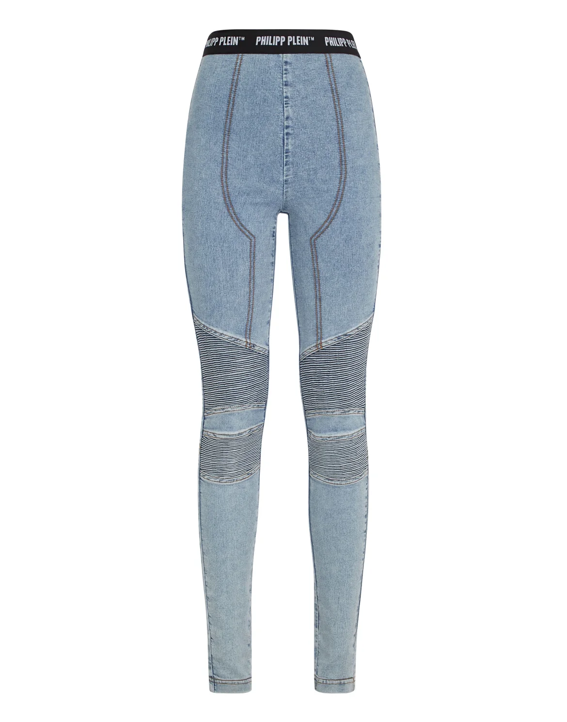 Super High Waist Leggings Philipp Plein TM, цвет: Голубой