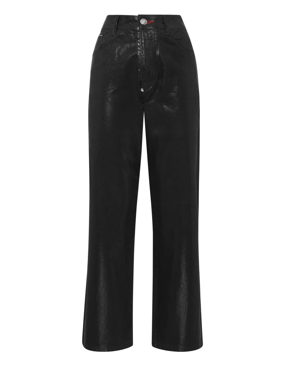 Denim High Rise Fit Iconic Plein, цвет: Черный