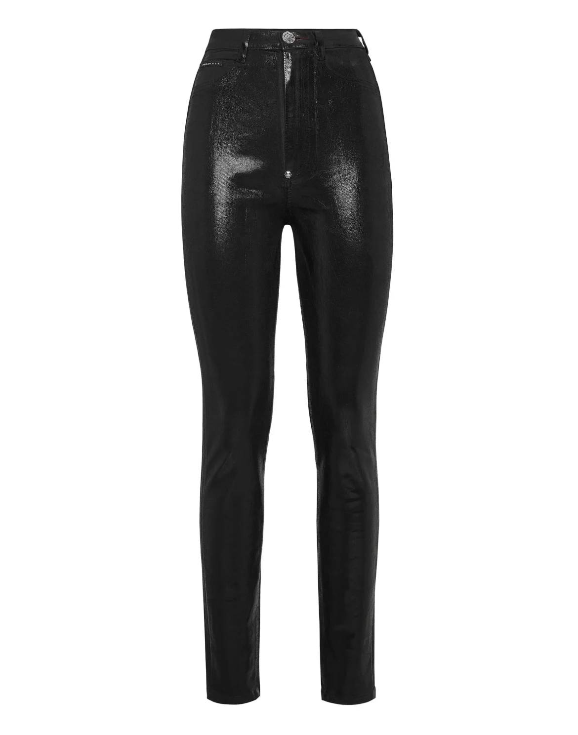 Denim Super High Waist Jegging Iconic Plein, цвет: Черный