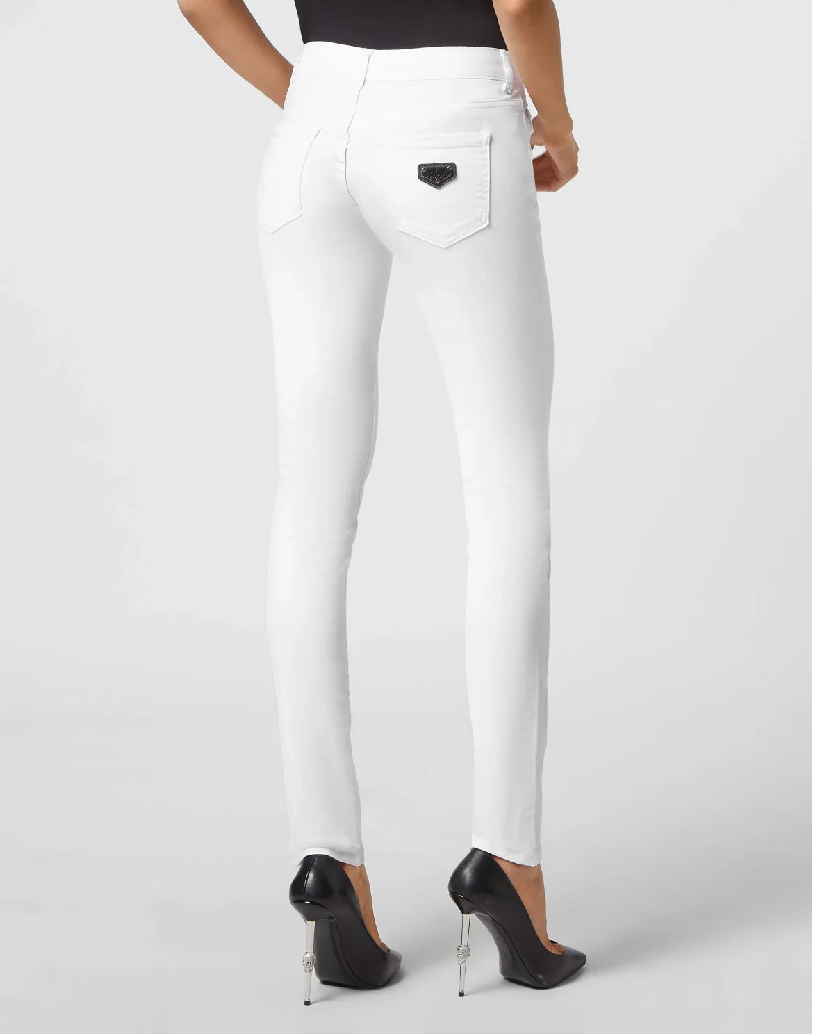 Denim Trousers Slim Fit, цвет: Белый