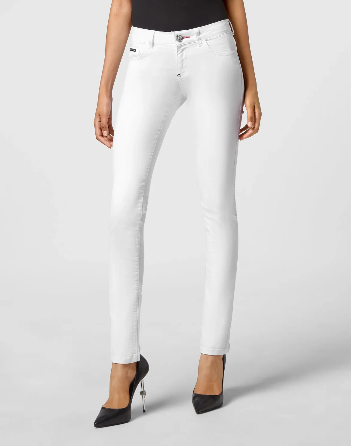 Denim Trousers Slim Fit, цвет: Белый