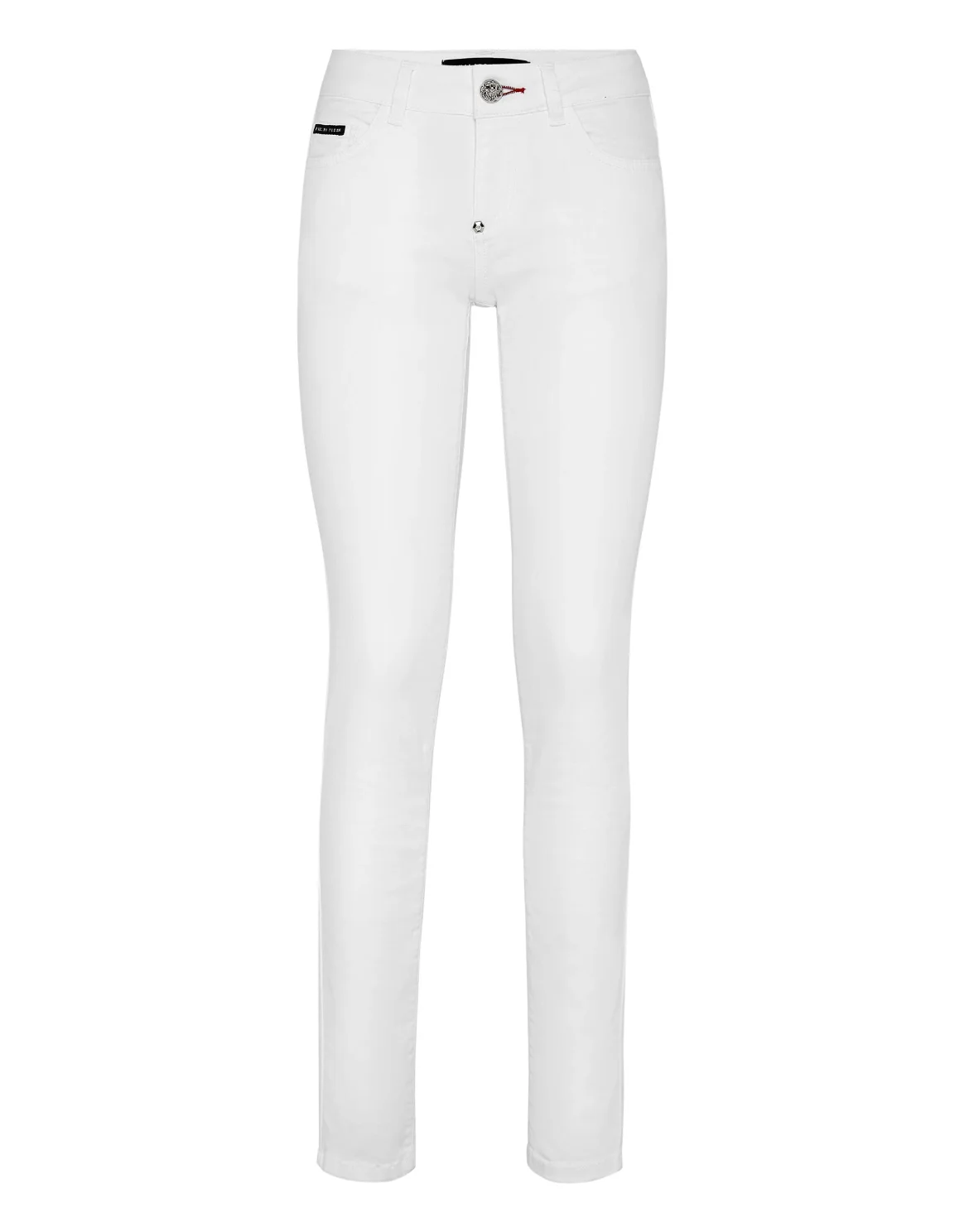 Denim Trousers Slim Fit, цвет: Белый