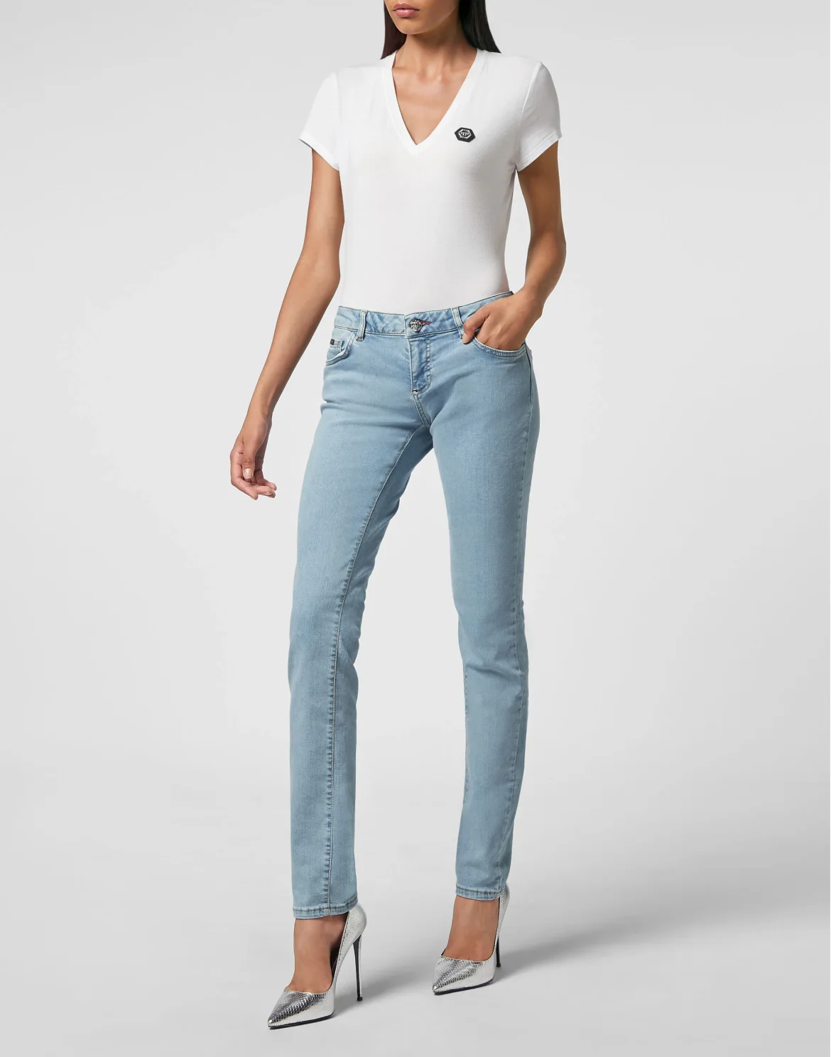Denim Trousers Slim Fit, цвет: Голубой