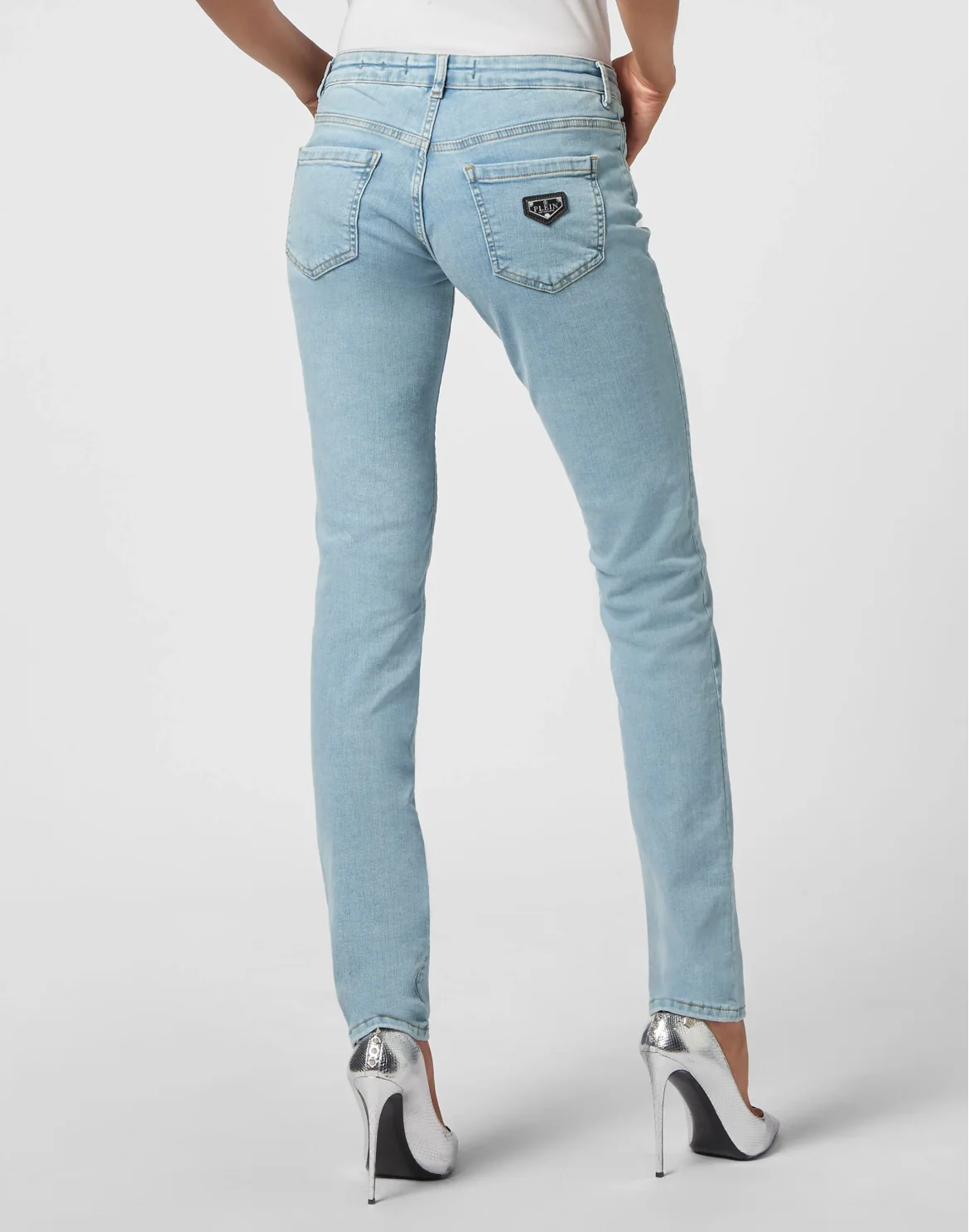 Denim Trousers Slim Fit, цвет: Голубой